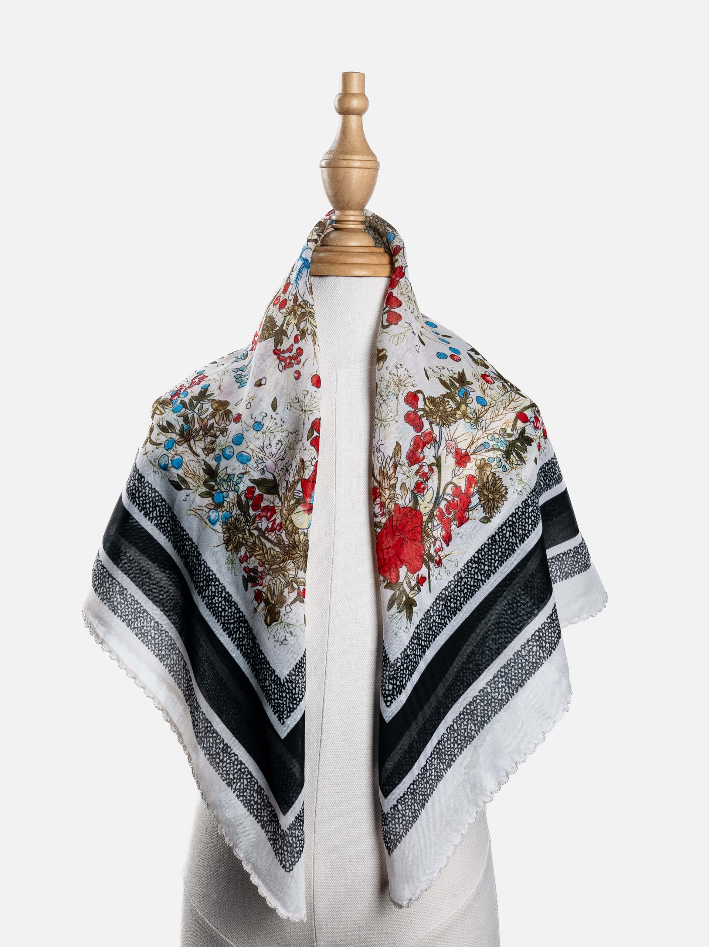 Wild Meadow Border Scarf