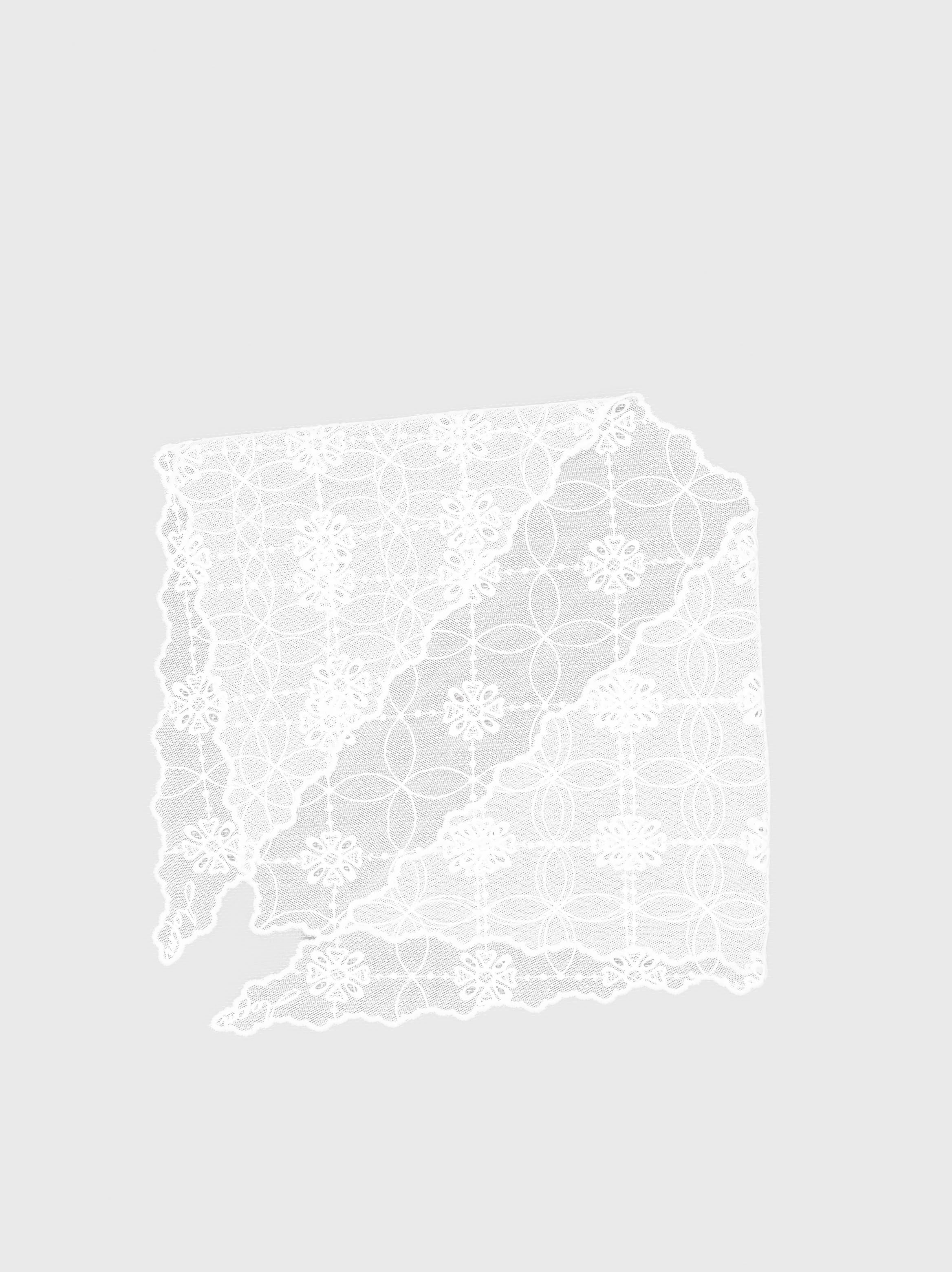 Geometric Bloom Triangle Veil Scarf