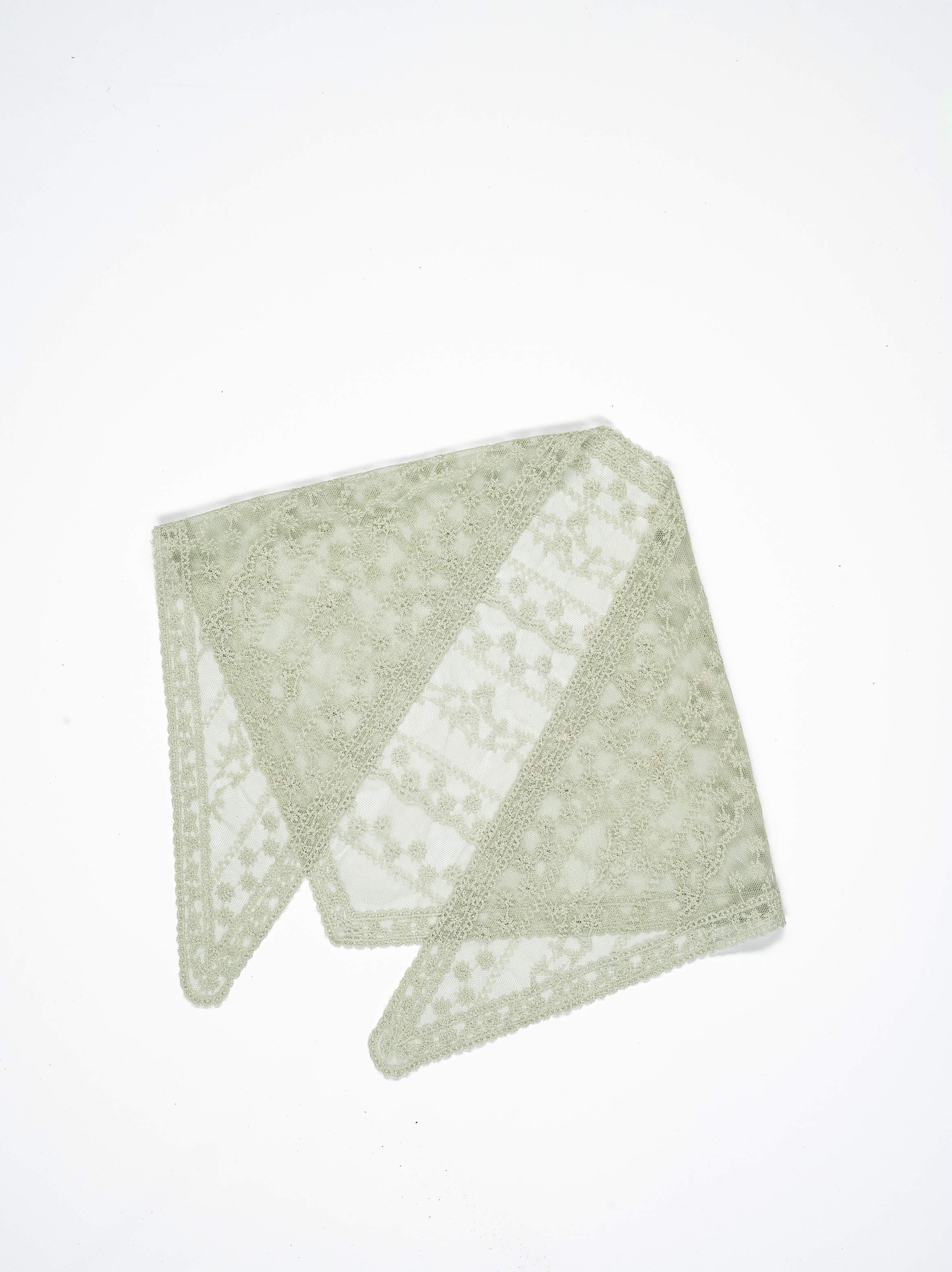 Vine Stripe Triangle Veil Scarf