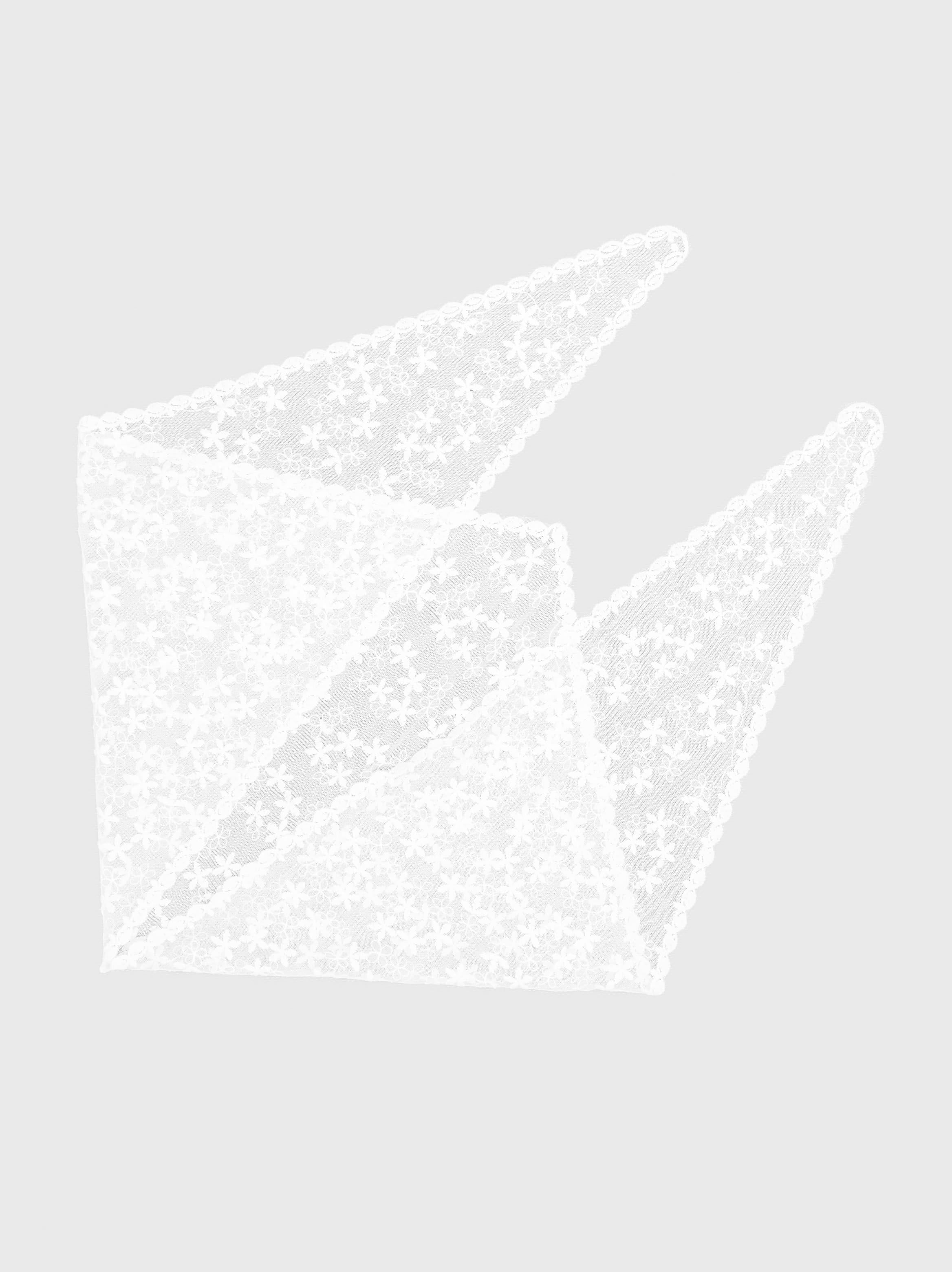Pinwheel Blossom Triangle Lace Veil Scarf