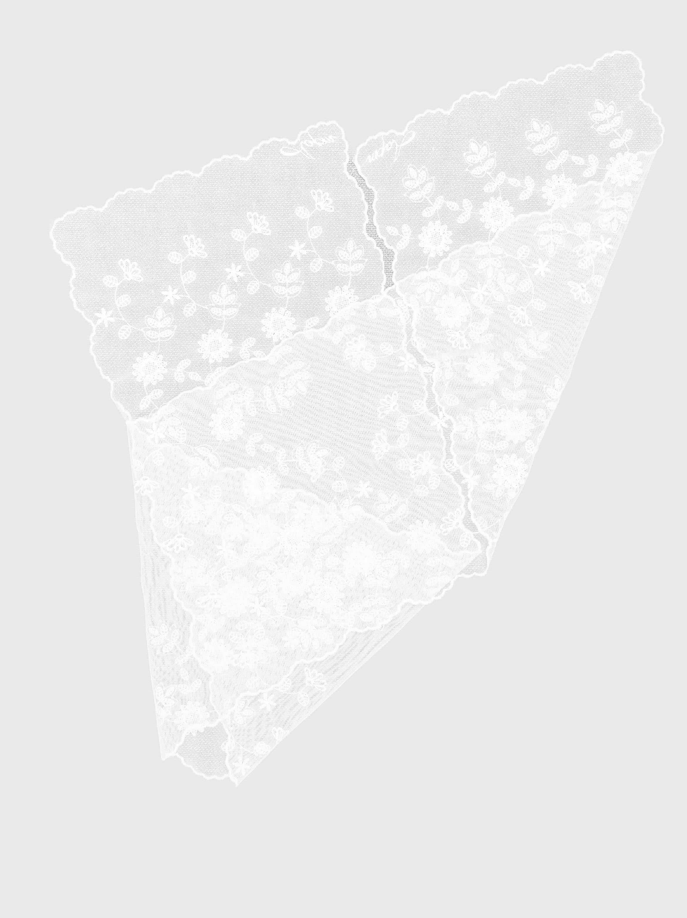 Leaf Bloom Lace Veil Scarf