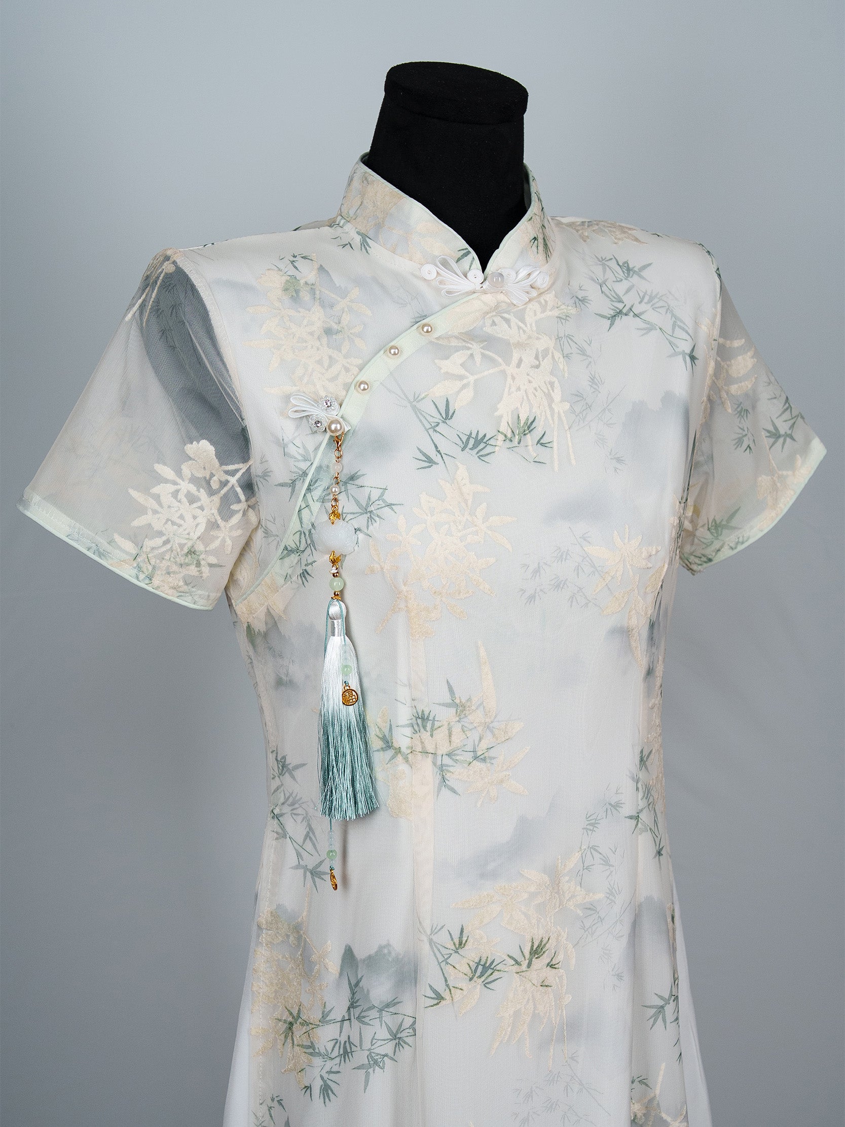 Women’s Misty Bamboo Landscape Cheongsam