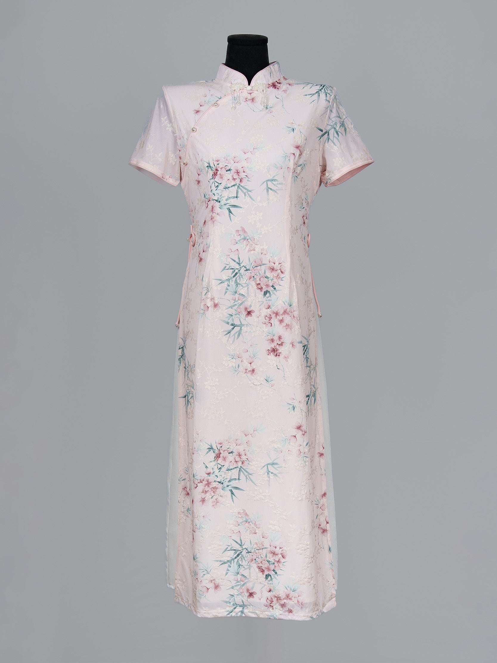 Women’s Pink Blossom Bamboo Cheongsam