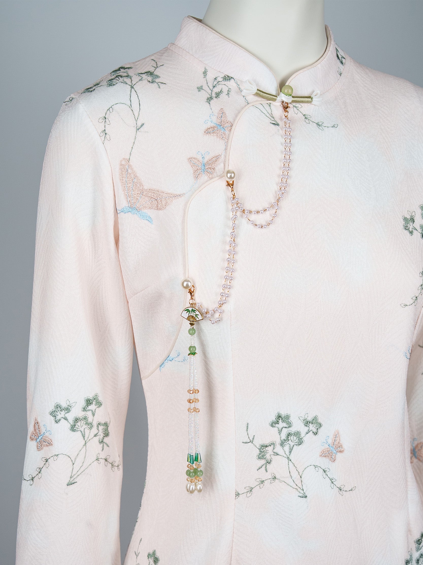 Women's Butterfly Embroidered Cheongsam