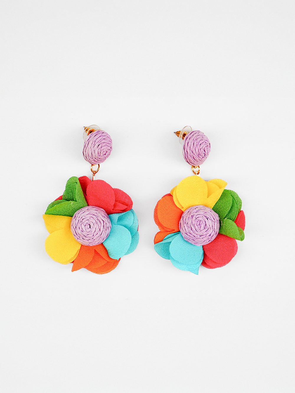 Camellia Raffia Bloom Earrings