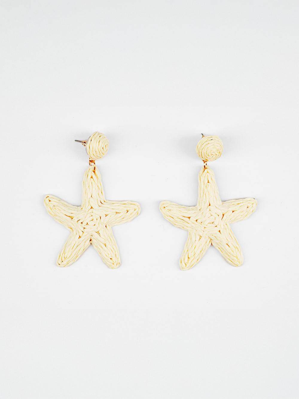 Starfish Raffia Earrings