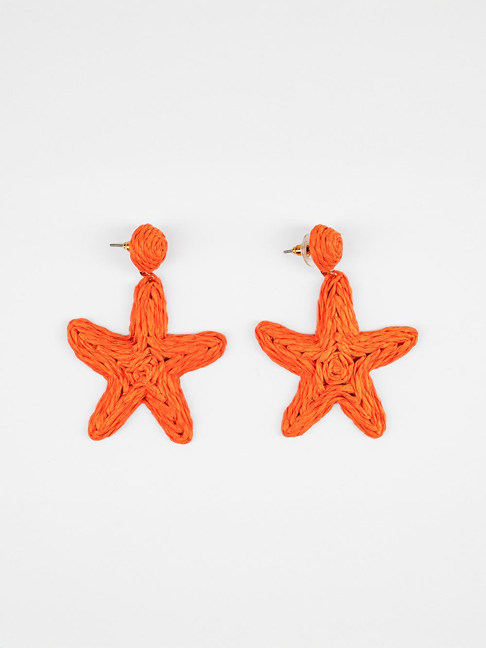 Starfish Raffia Earrings