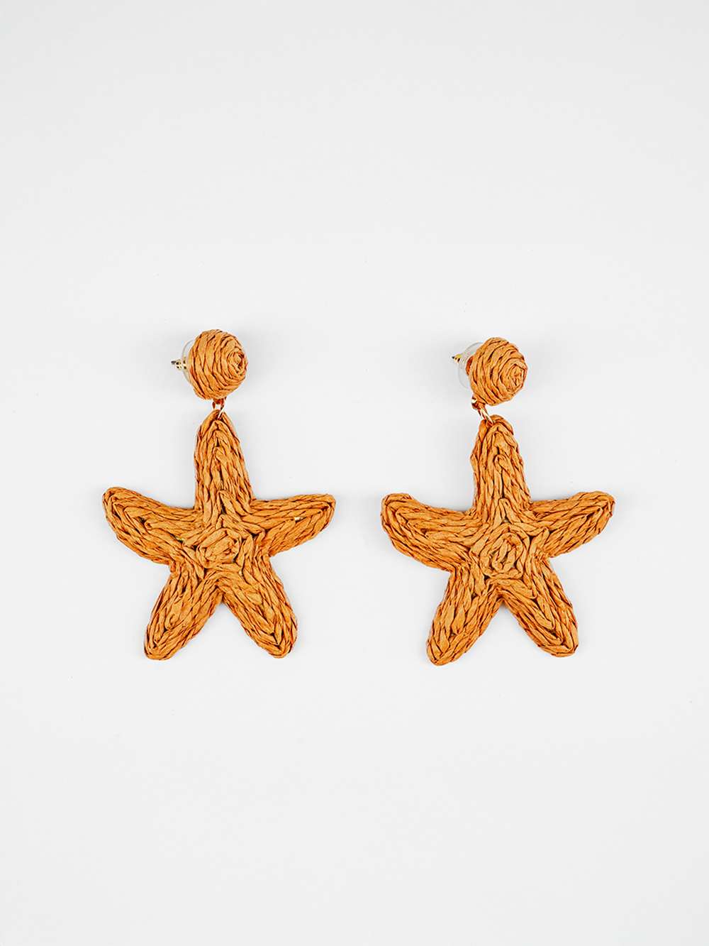 Starfish Raffia Earrings