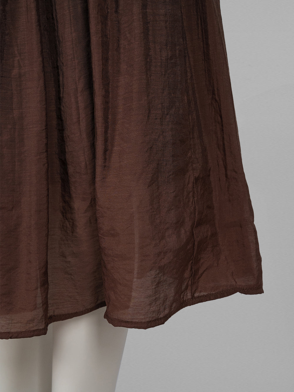 Lightweight Gathered Midi Skirt