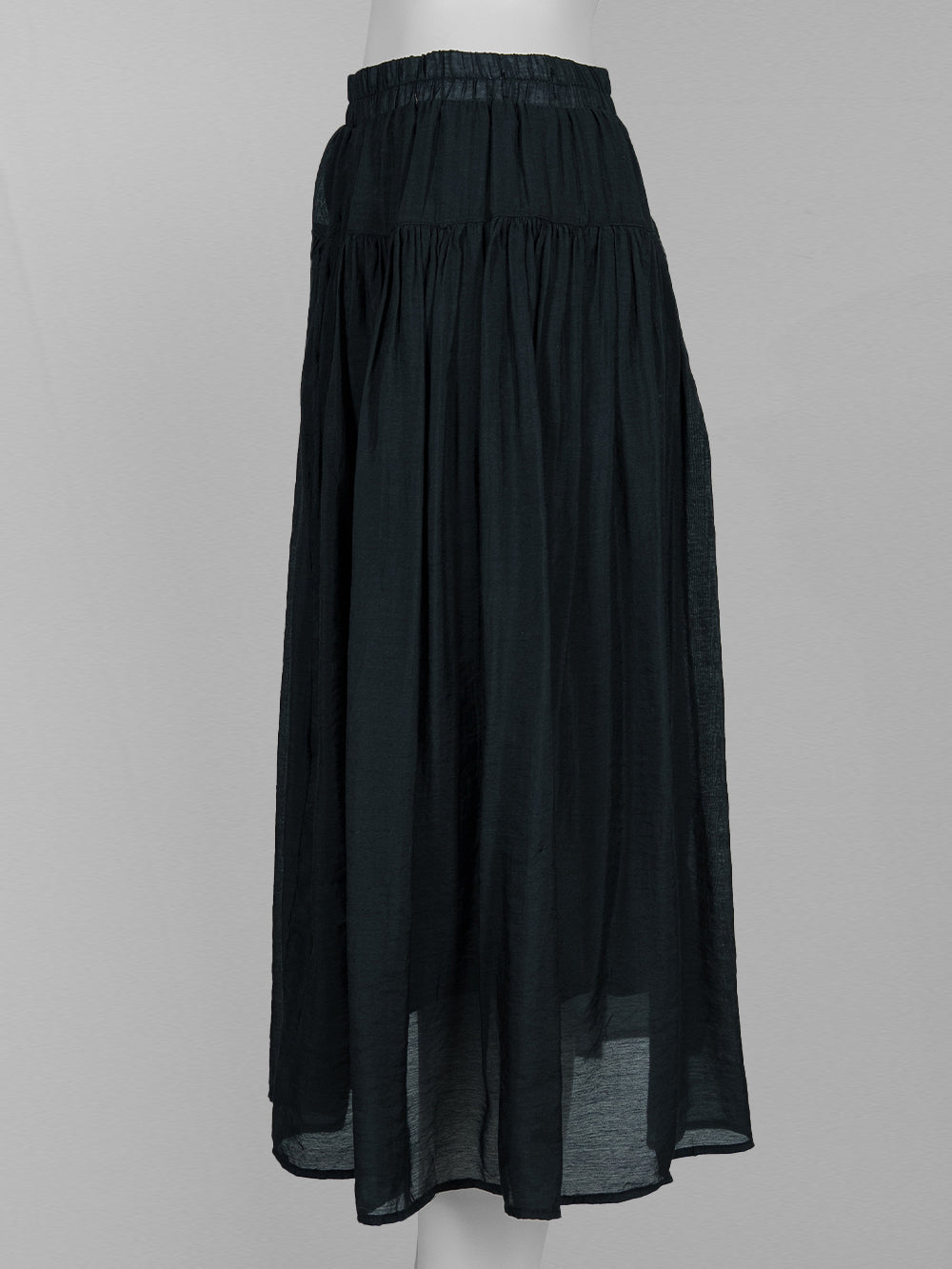 Lightweight Gathered Midi Skirt