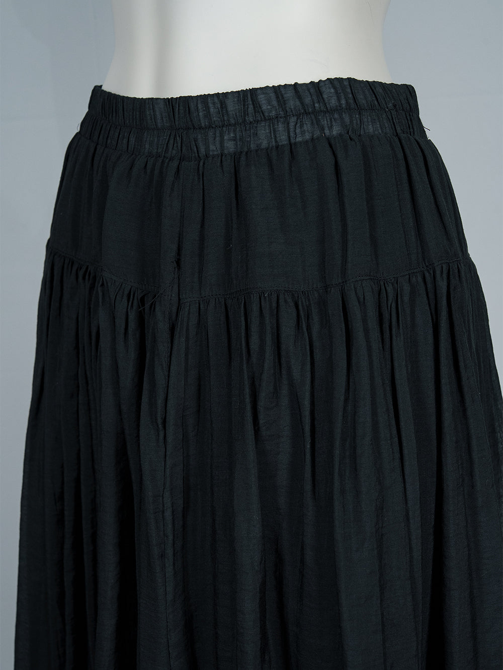 Lightweight Gathered Midi Skirt