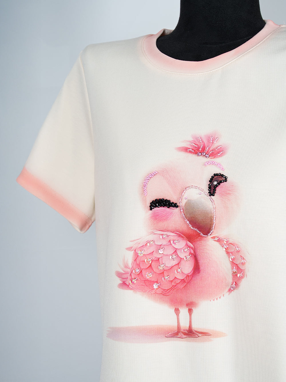 Flamingo Embellished Tee