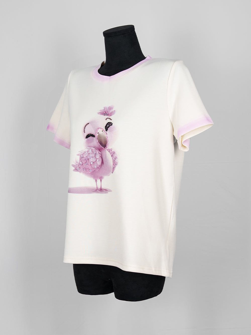 Flamingo Embellished Tee