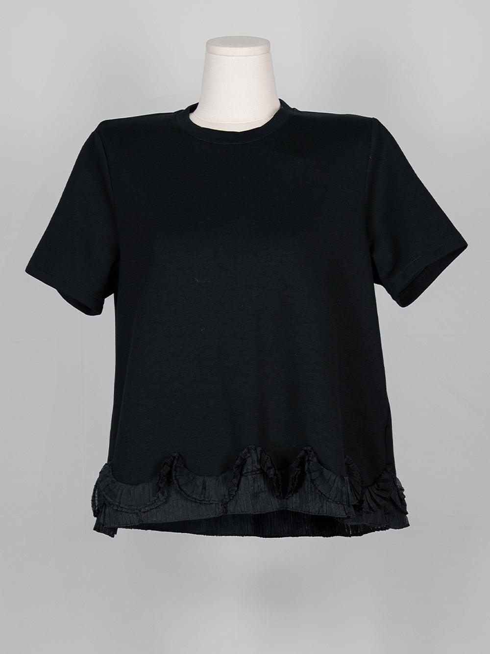 Pleated Hem Detail Tee
