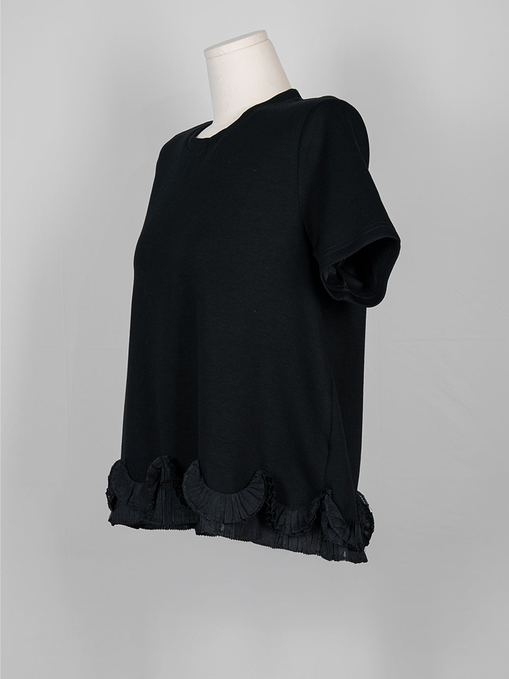 Pleated Hem Detail Tee