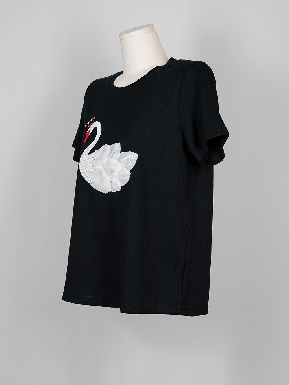 Swan Tulle Embellished Tee