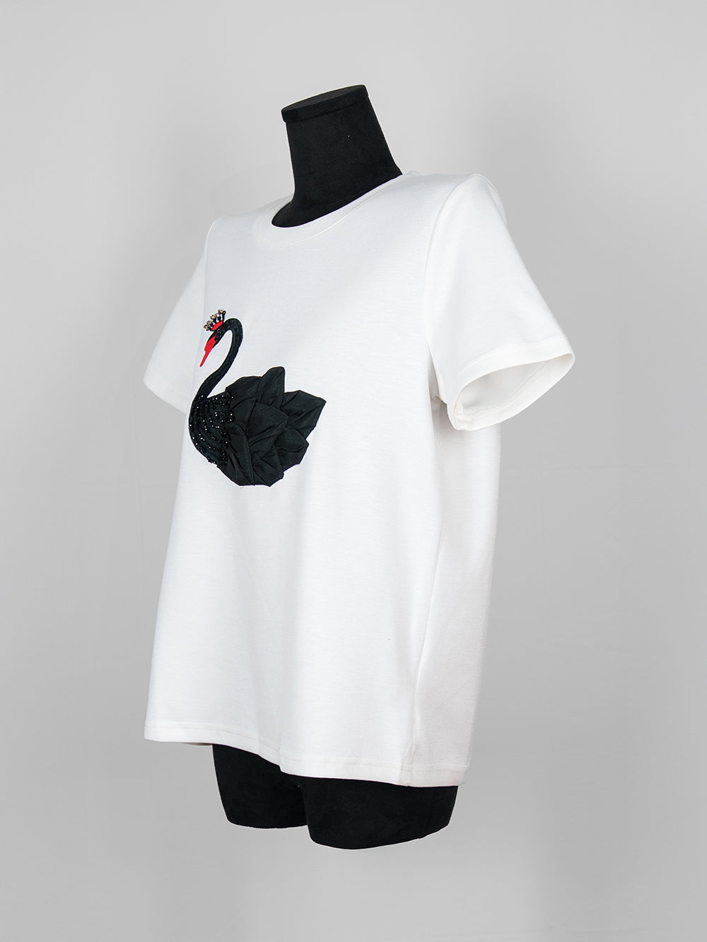 Swan Tulle Embellished Tee