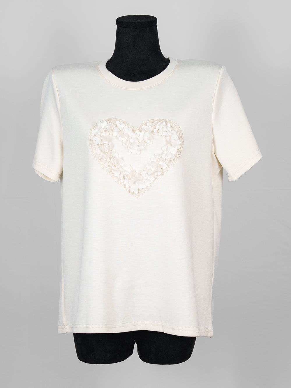 Floral Heart Appliqué Tee