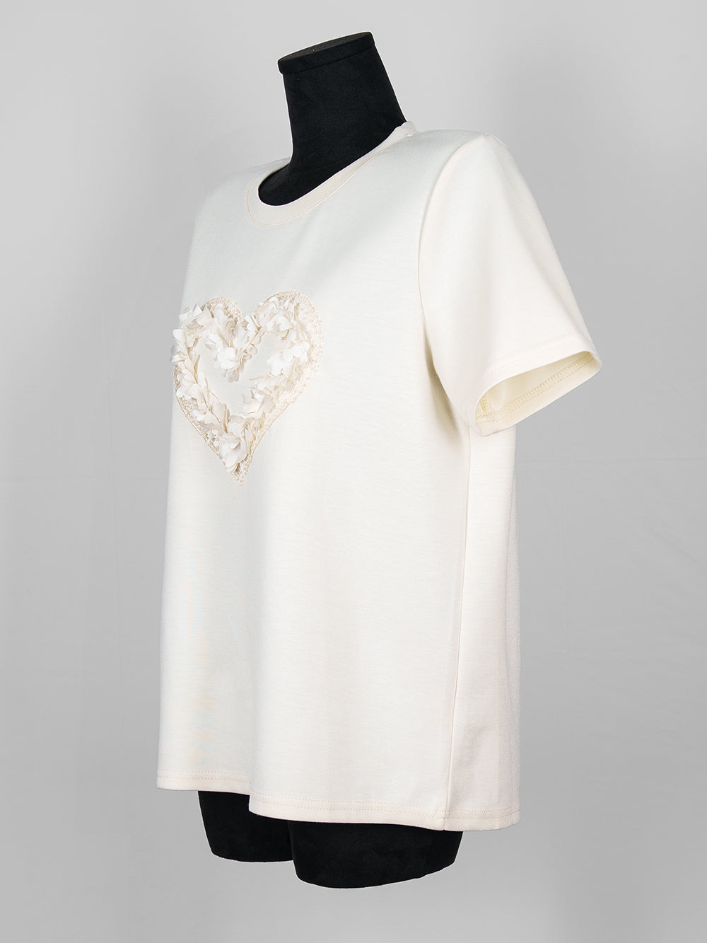 Floral Heart Appliqué Tee