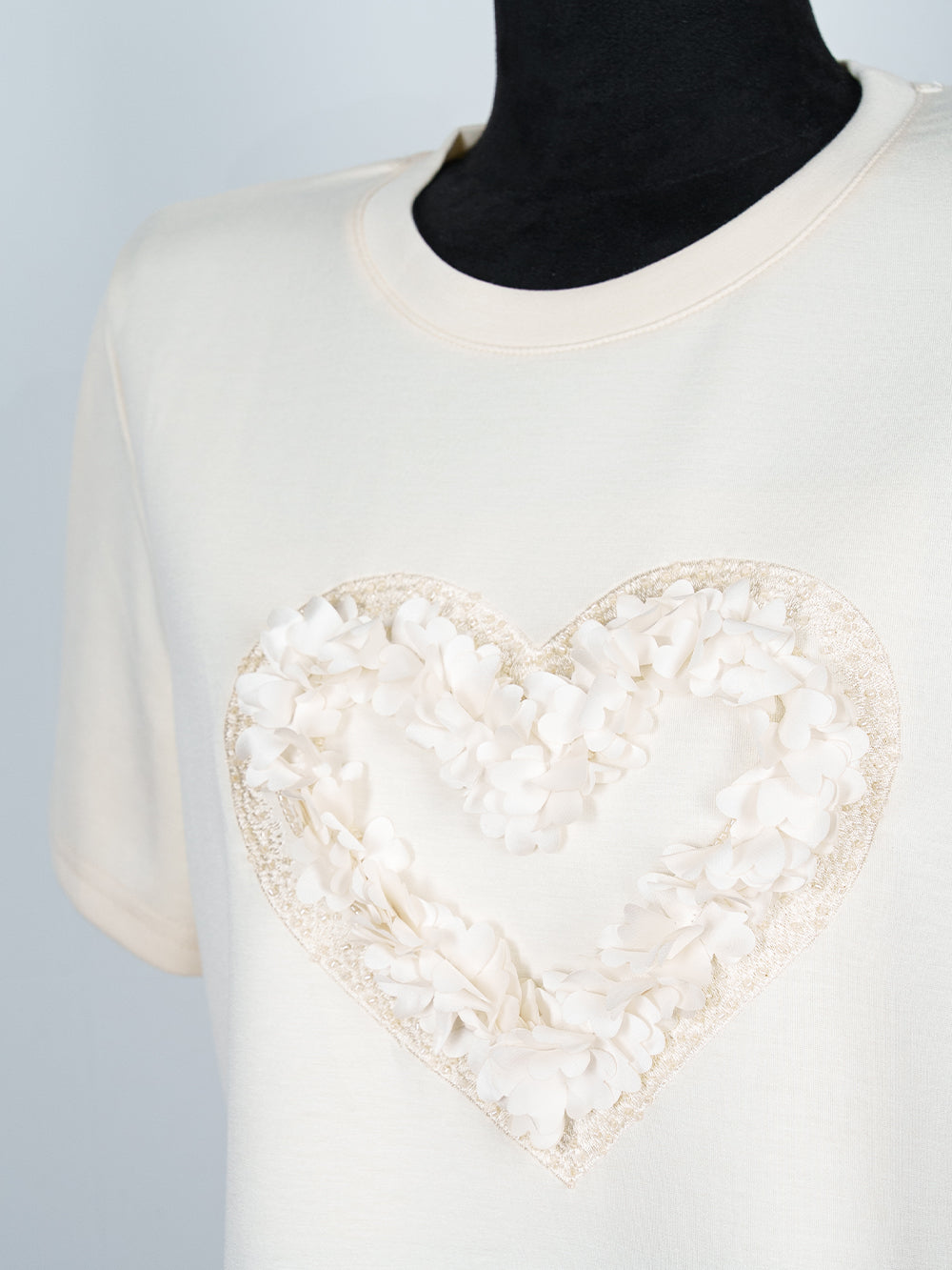 Floral Heart Appliqué Tee