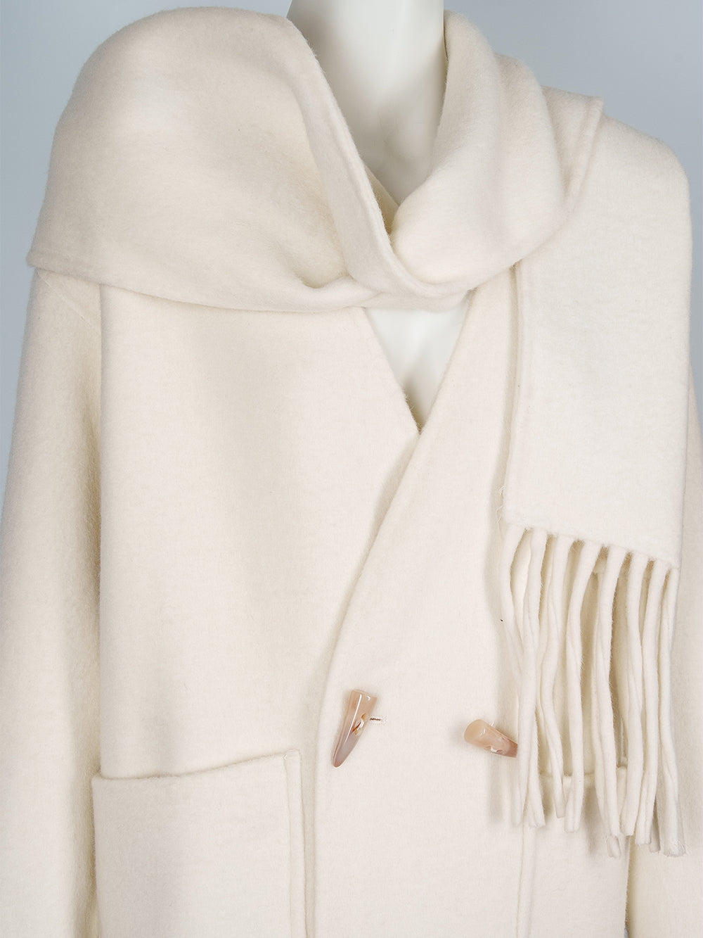 Vinie Wool Coat with Scarf