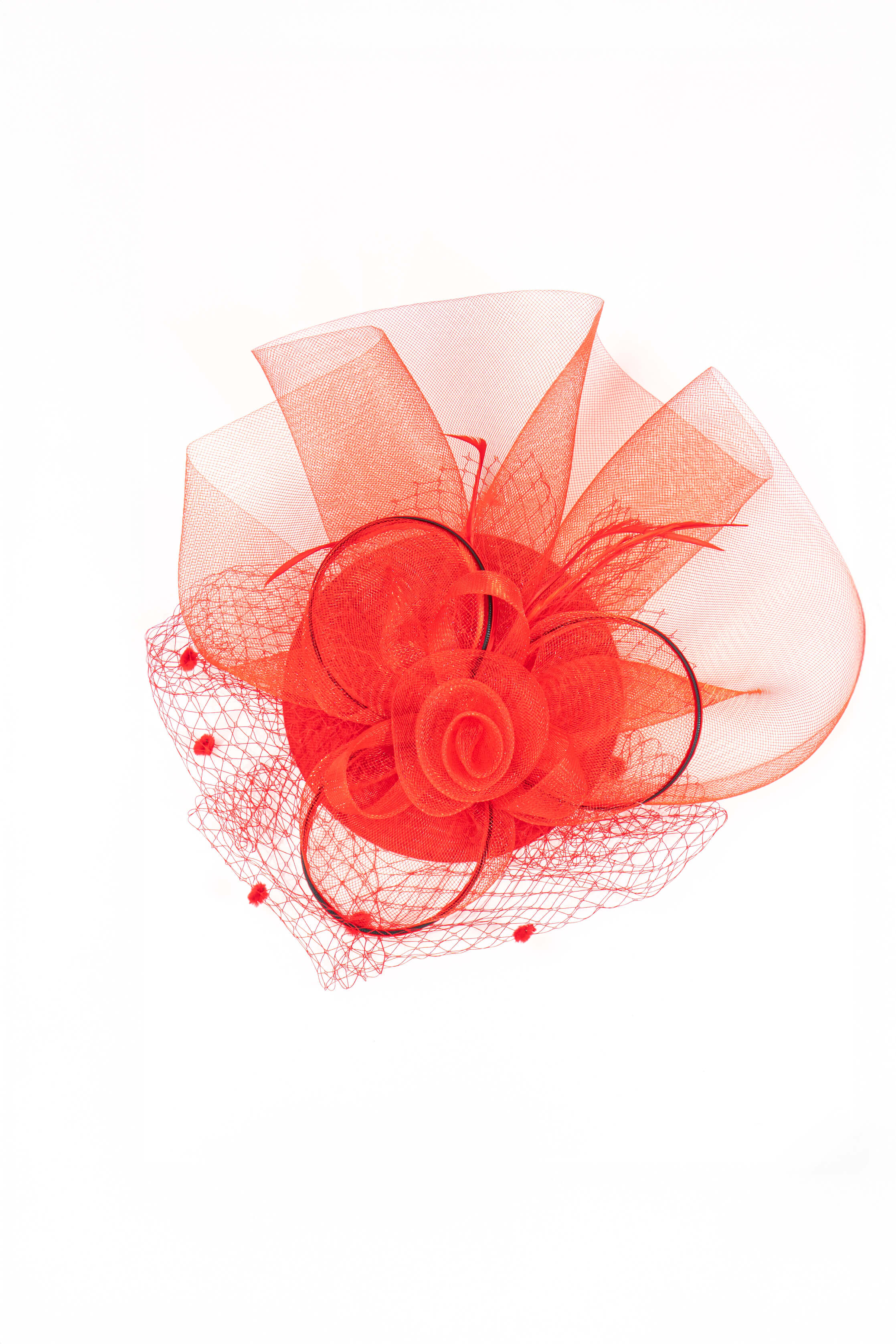 Retro Mesh Floral Fascinator Hat