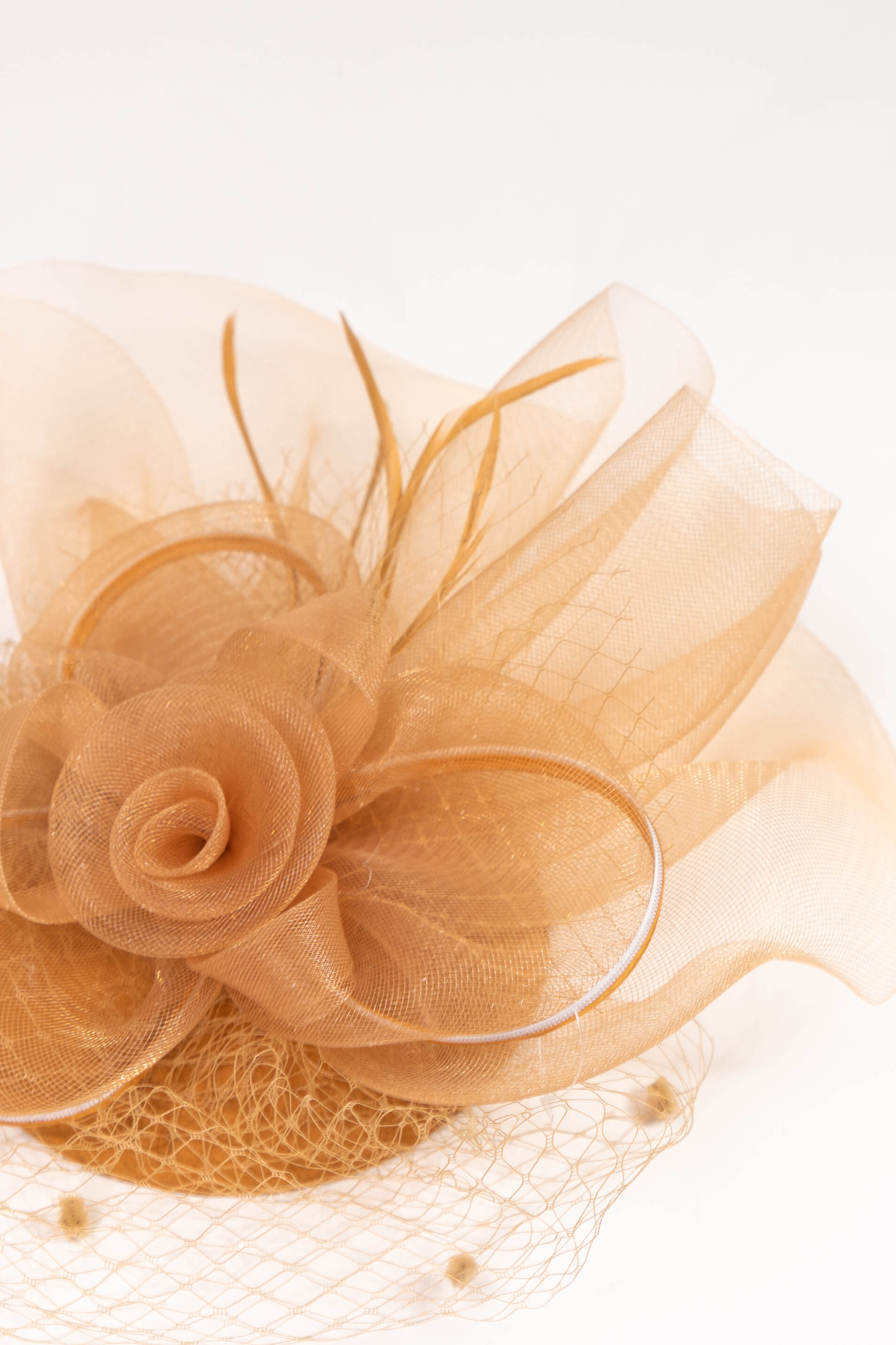 Retro Mesh Floral Fascinator Hat