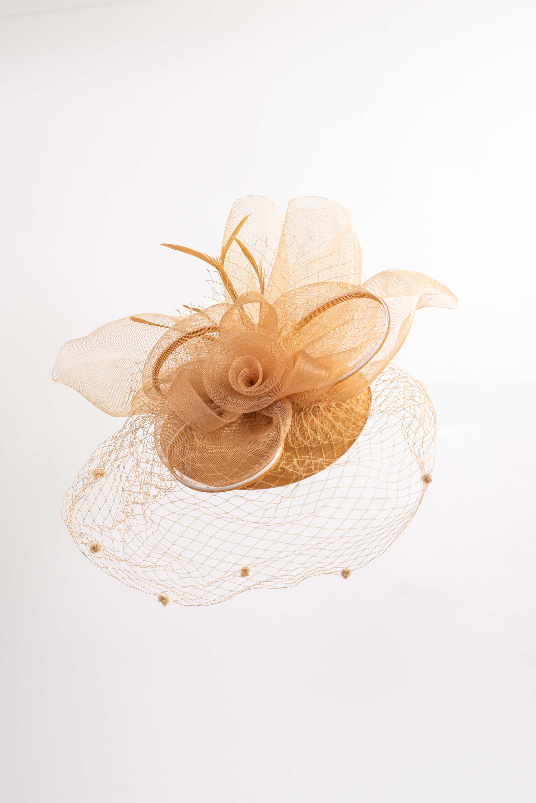 Retro Mesh Floral Fascinator Hat