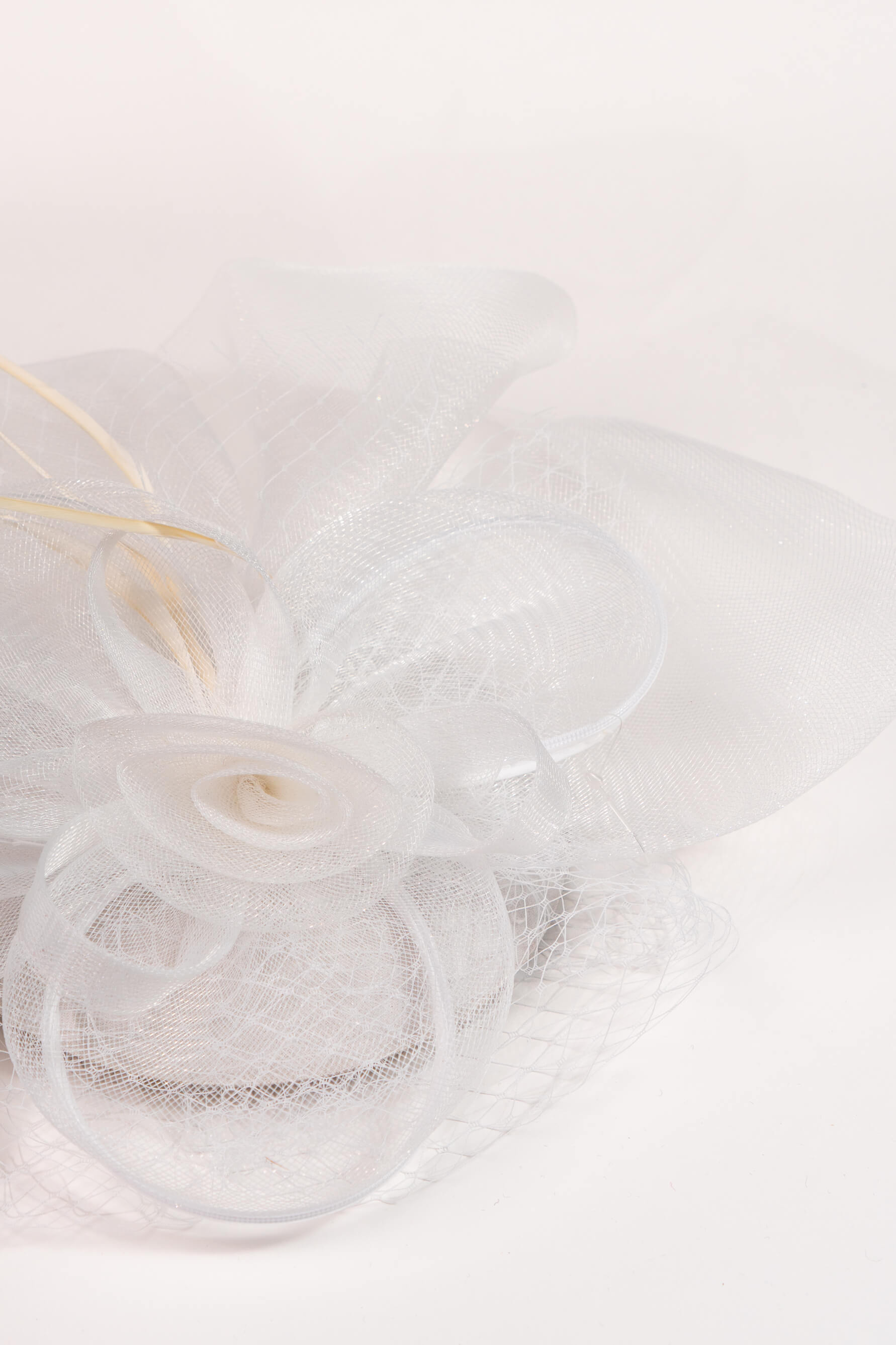 Retro Mesh Floral Fascinator Hat