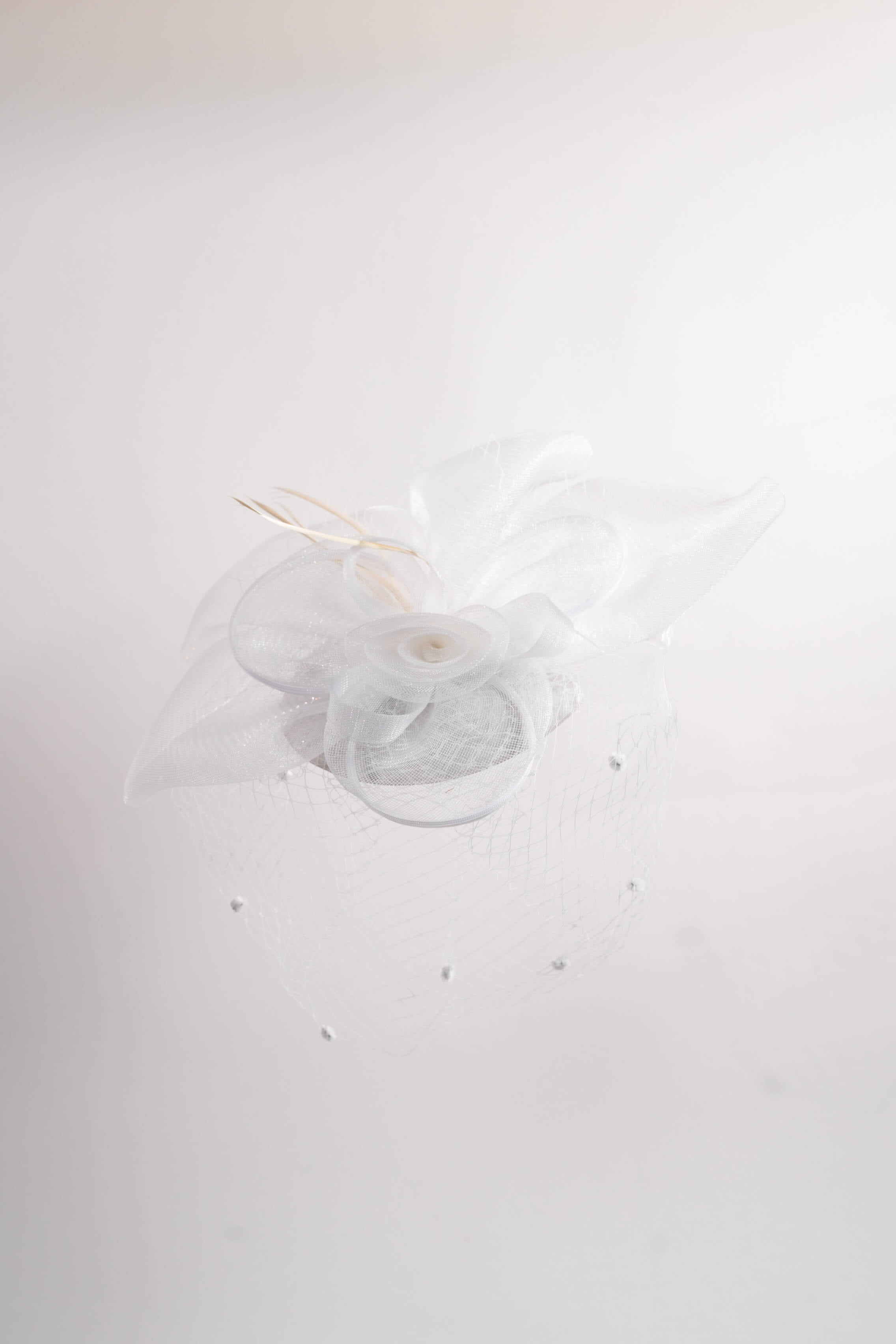 Retro Mesh Floral Fascinator Hat