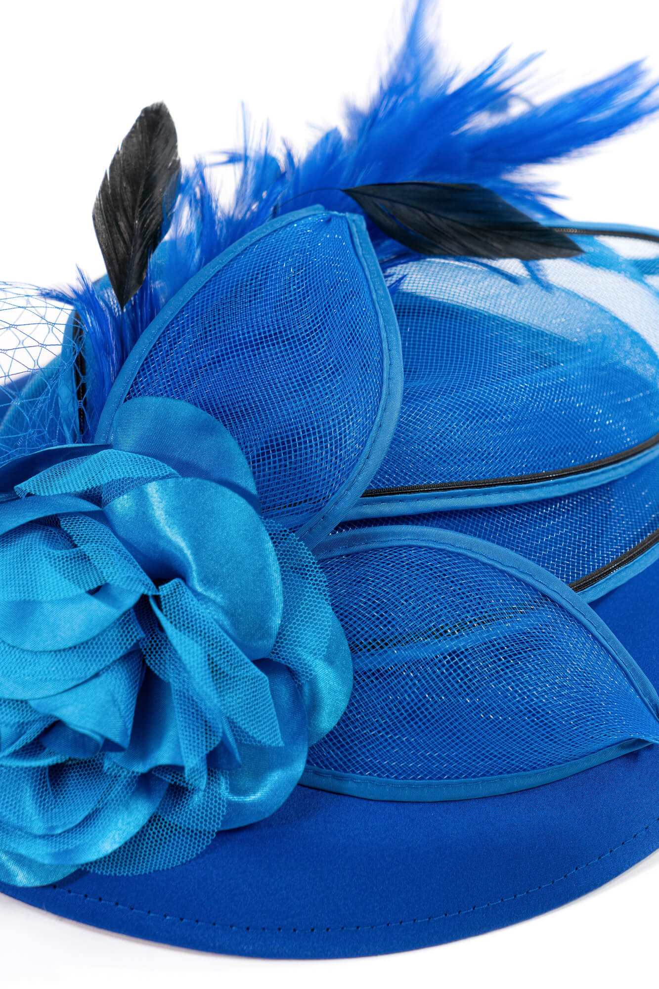Rose & Feathers Fascinator Hat