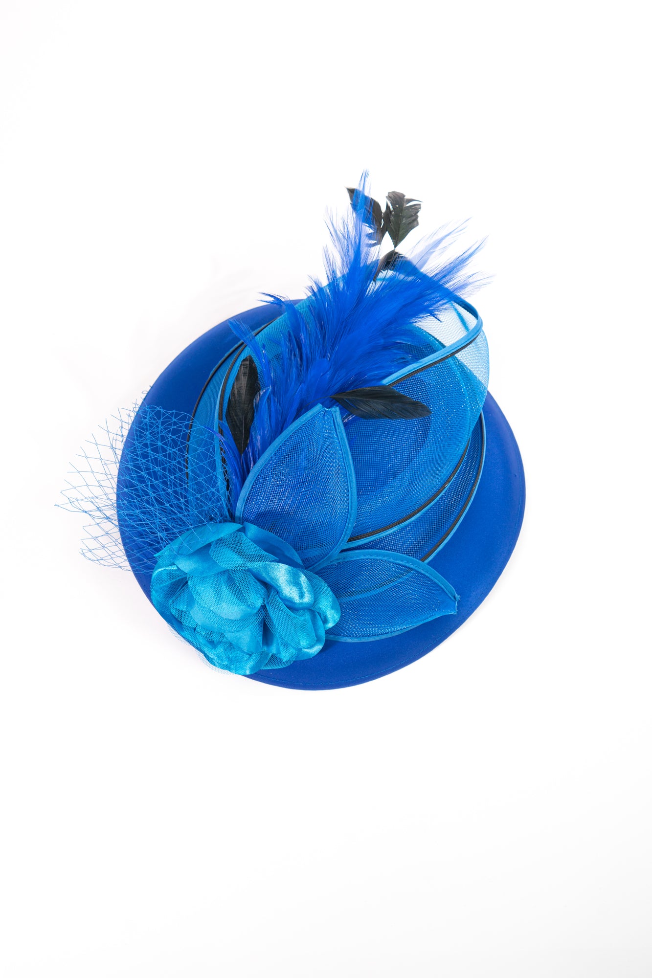 Rose & Feathers Fascinator Hat