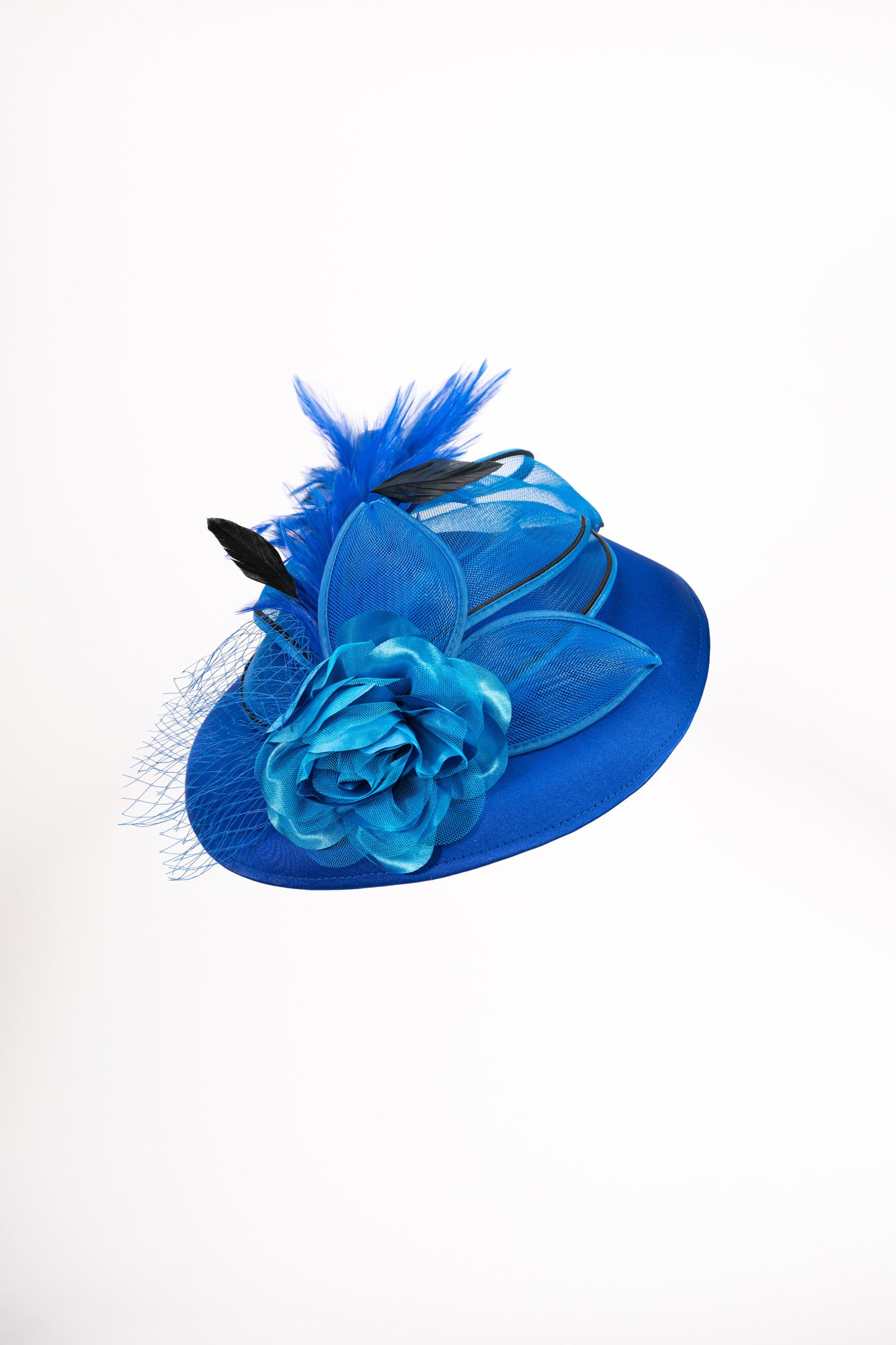 Rose & Feathers Fascinator Hat