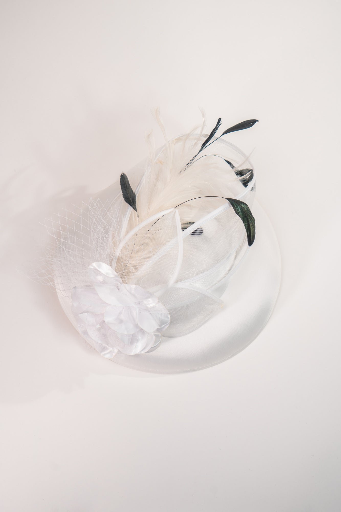 Rose & Feathers Fascinator Hat