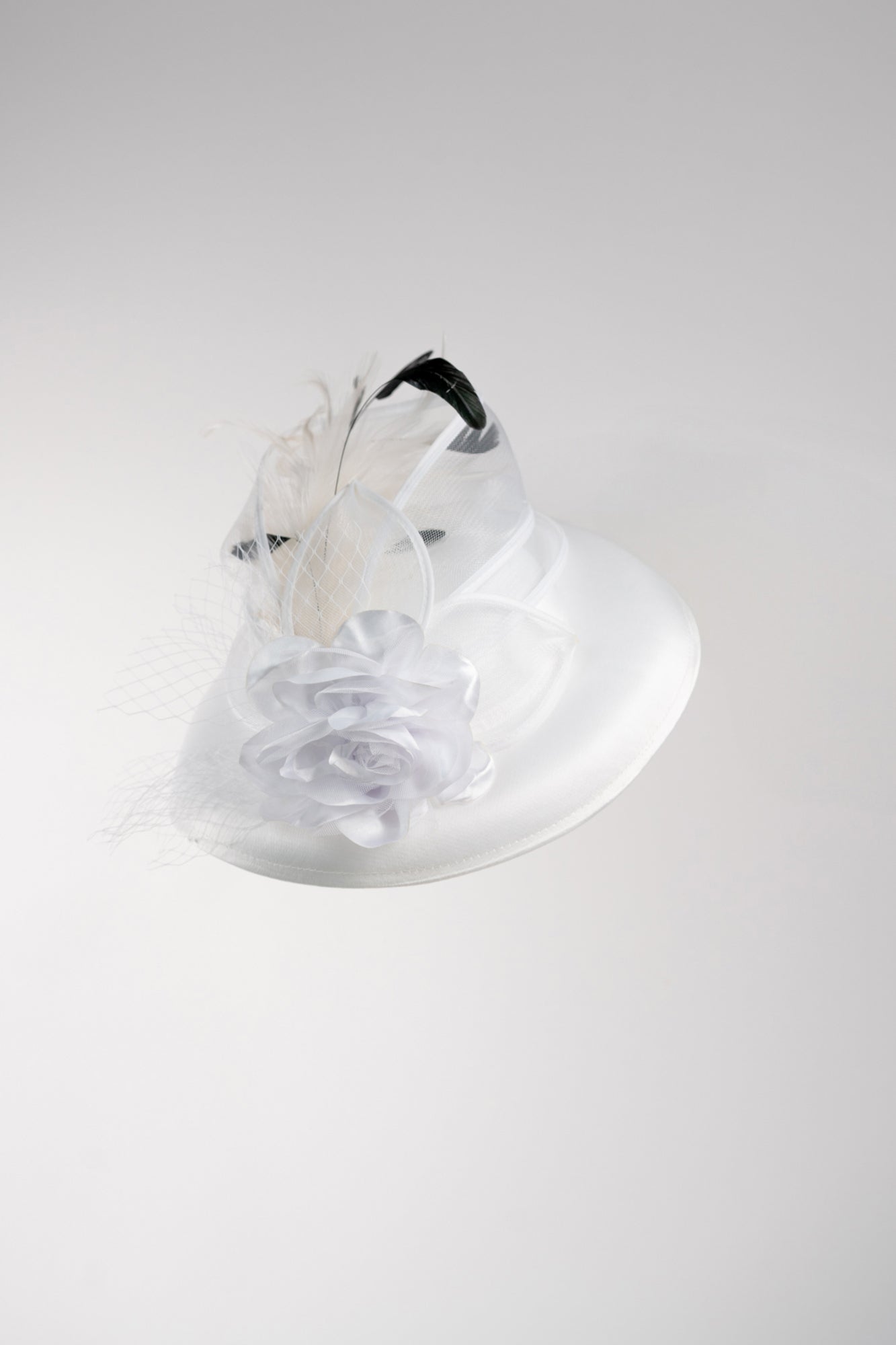 Rose & Feathers Fascinator Hat