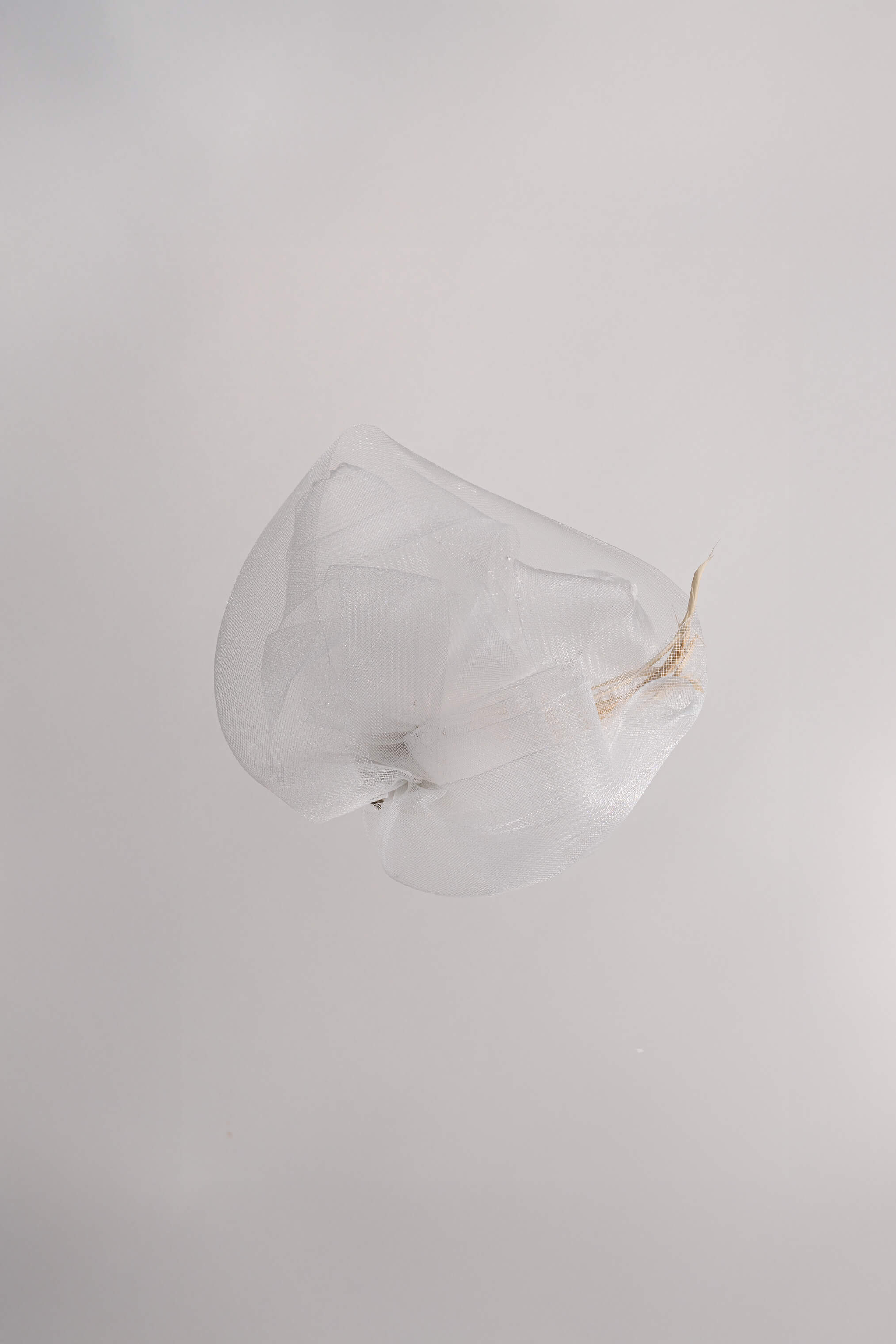 Tulle Flower Fascinator Clip