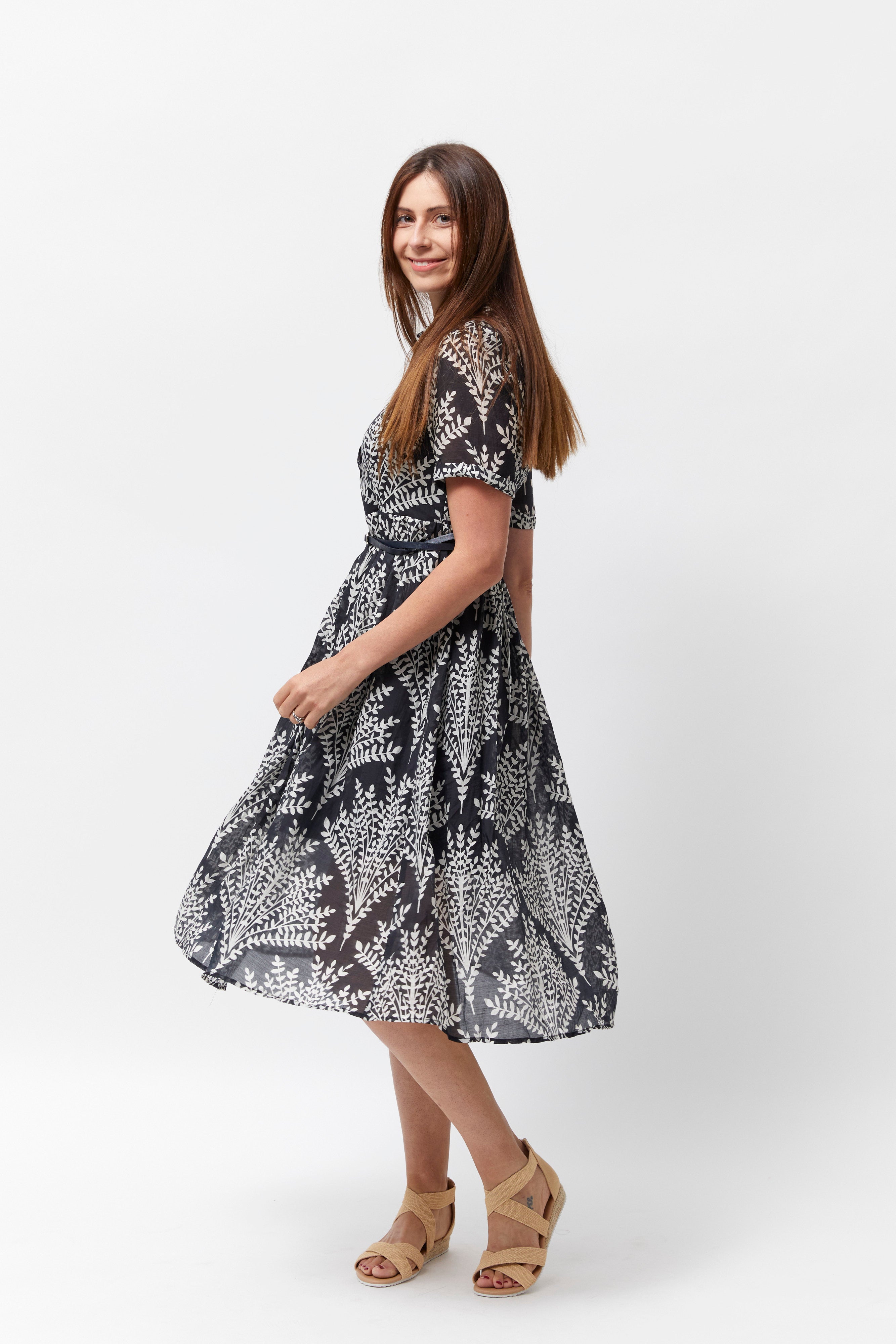 Women's Leaflet Dress (Black)