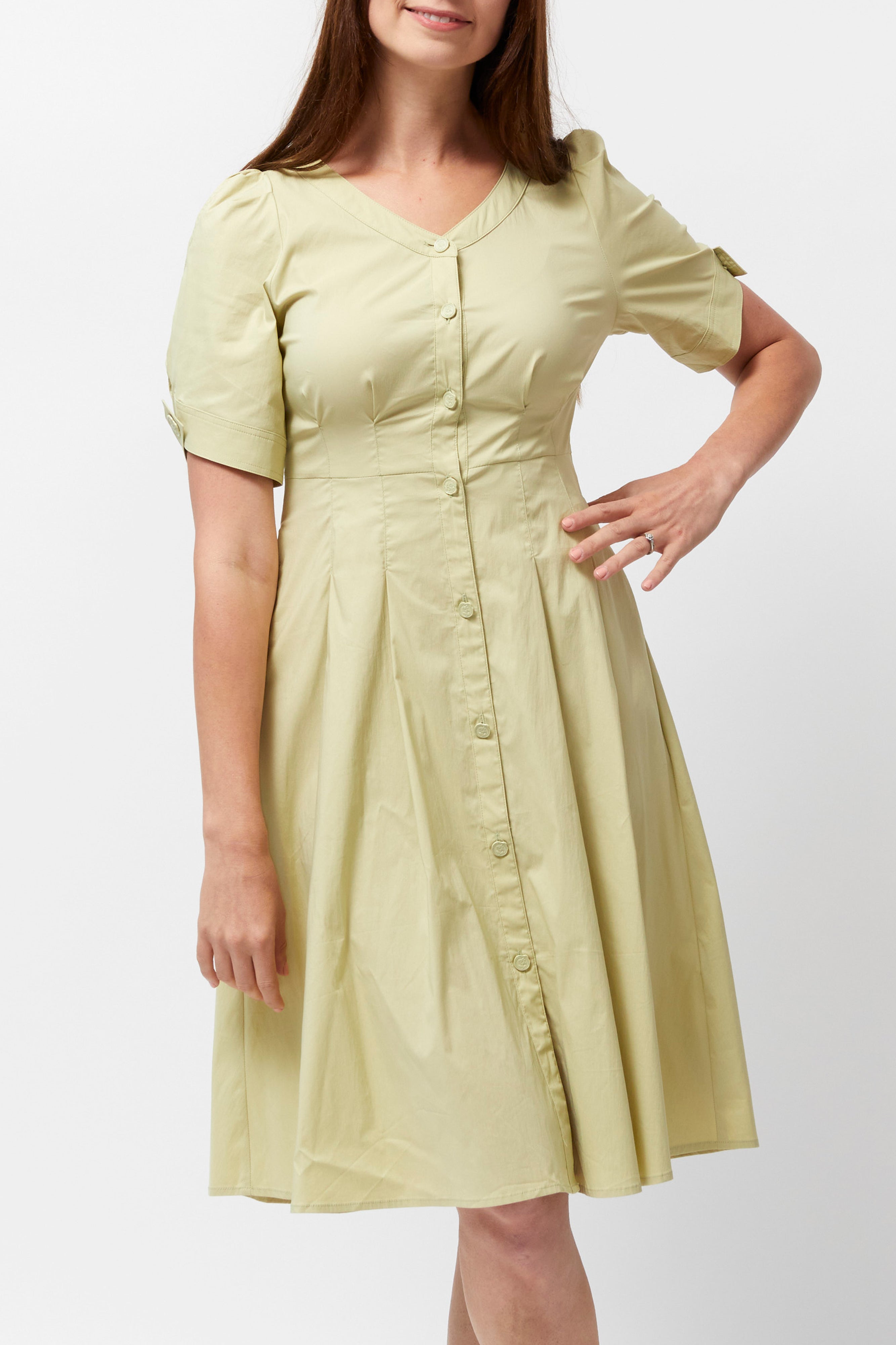 Women's Scoop Neck Dress (Pistachio)