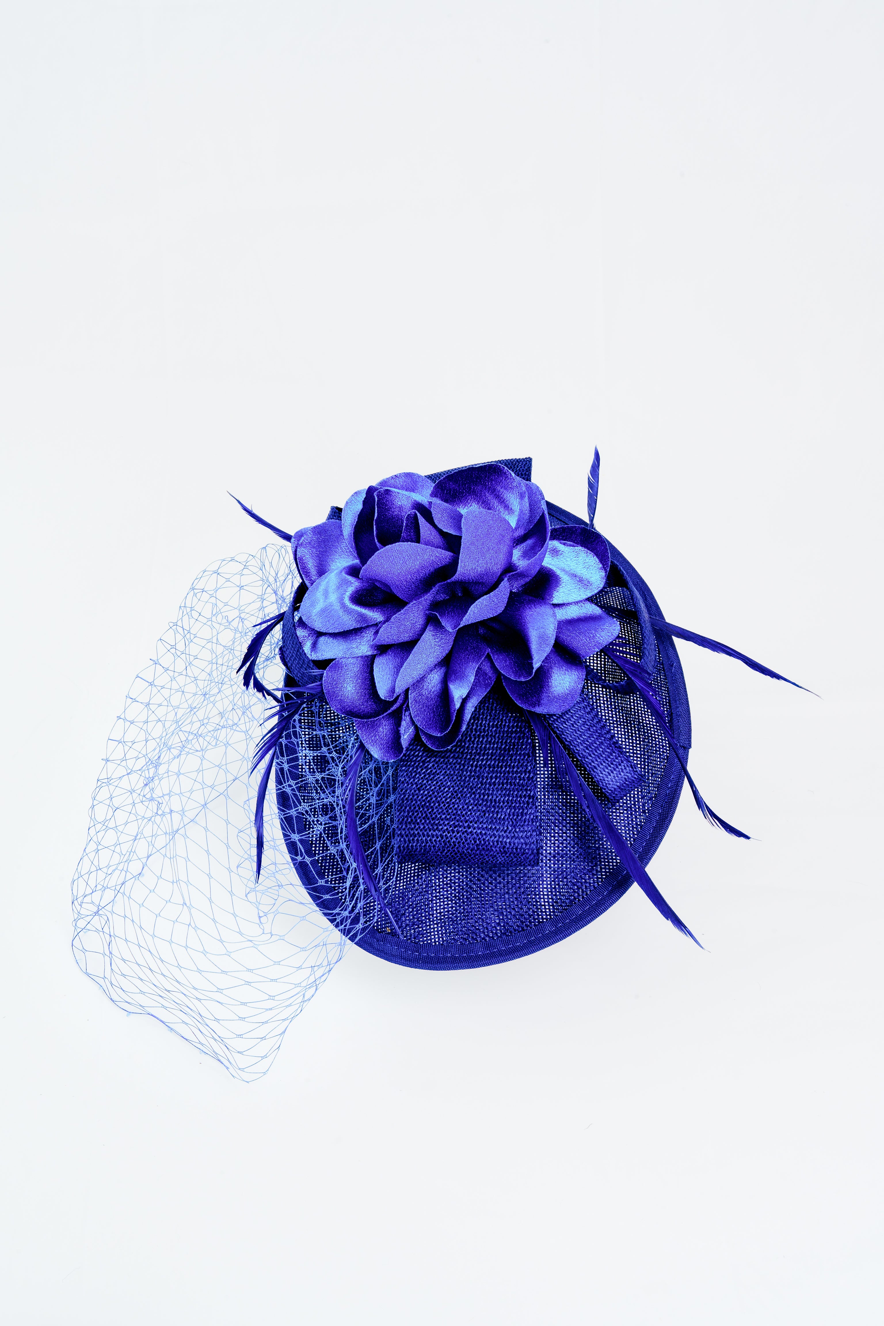 Disc Fascinator with Flower & Veil