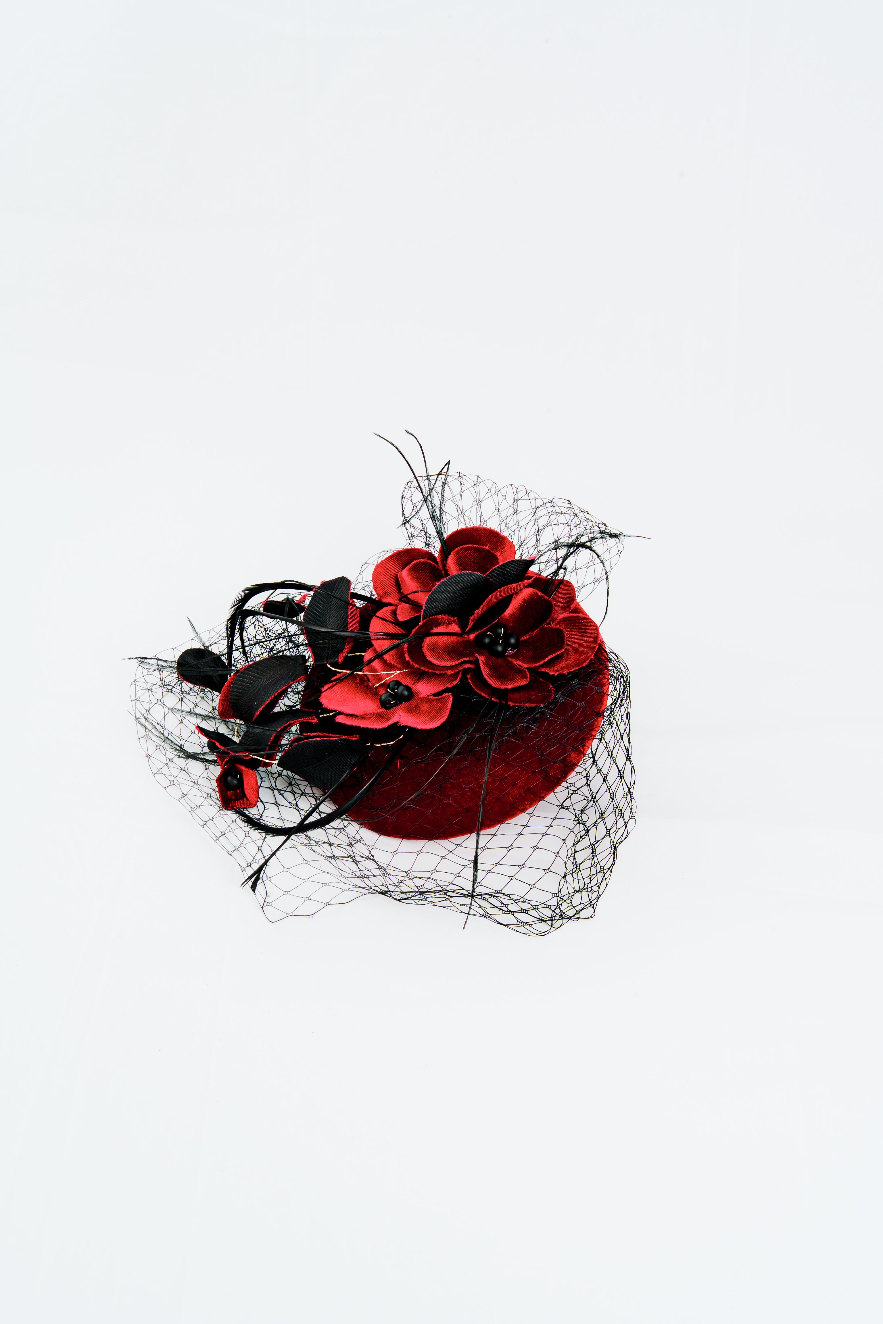 Velvet Flower Fascinator Hat
