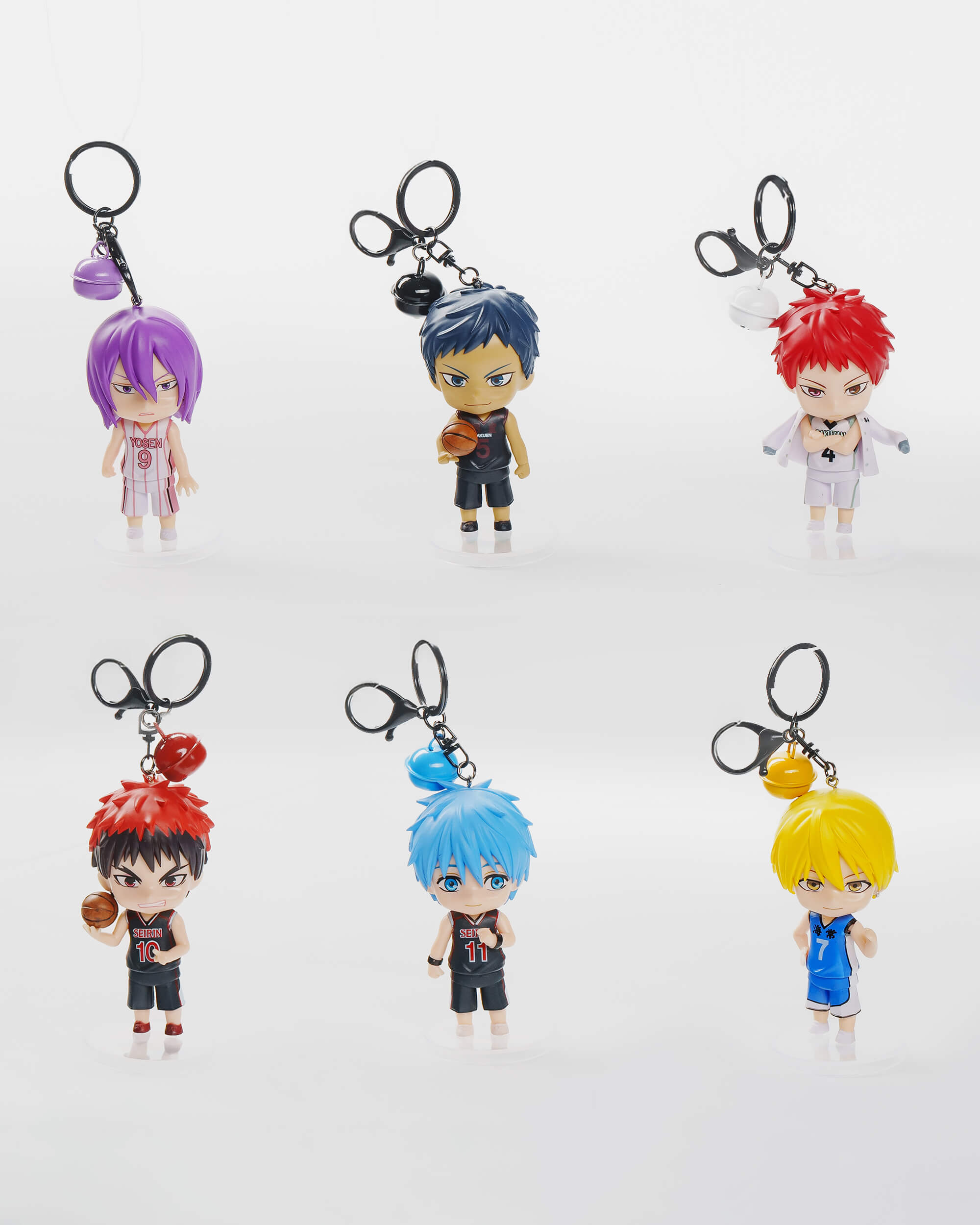 Kuroko’s Basketball Keychain Set (6 pcs)