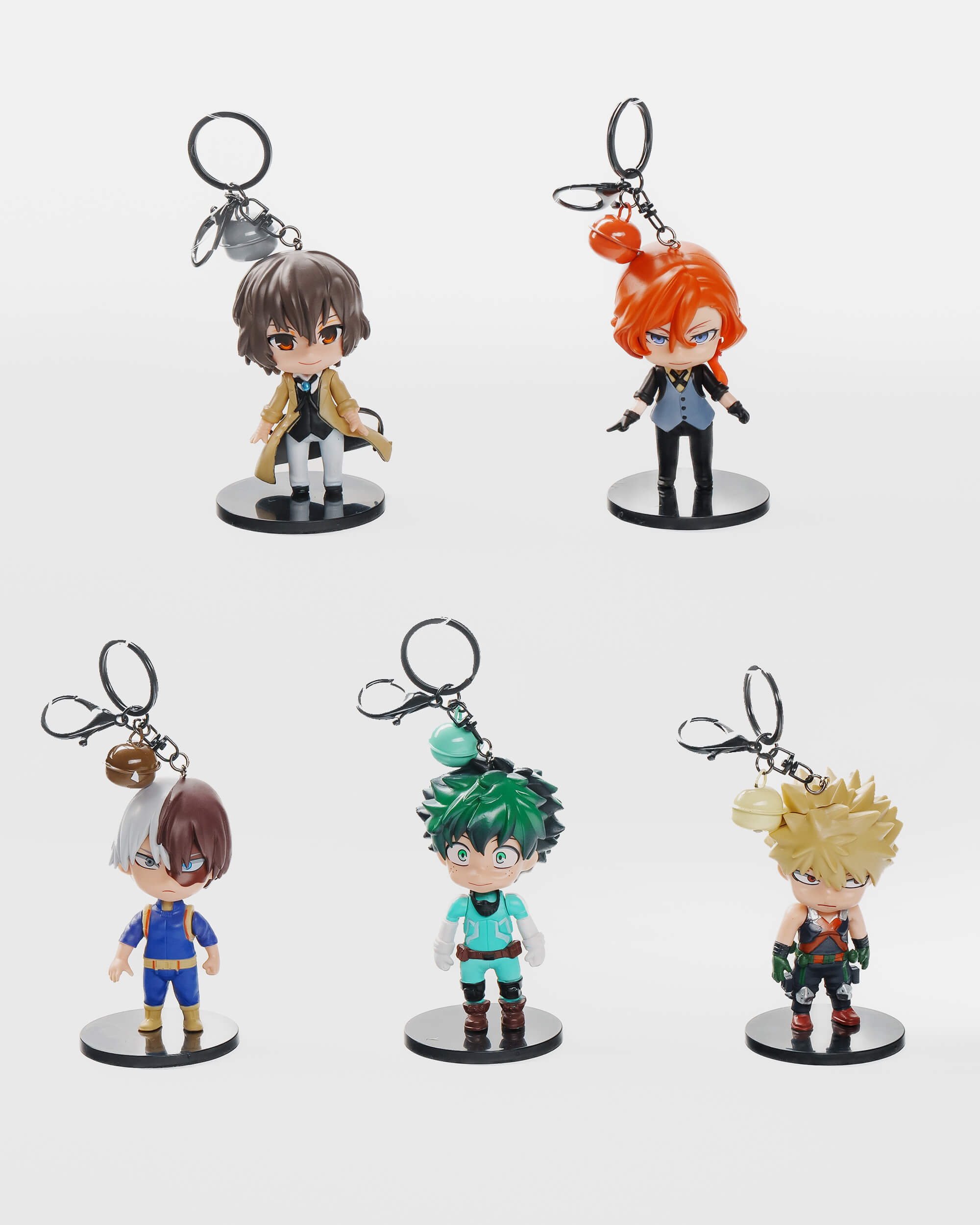 Anime Heroes Keychain Set (5 pcs)