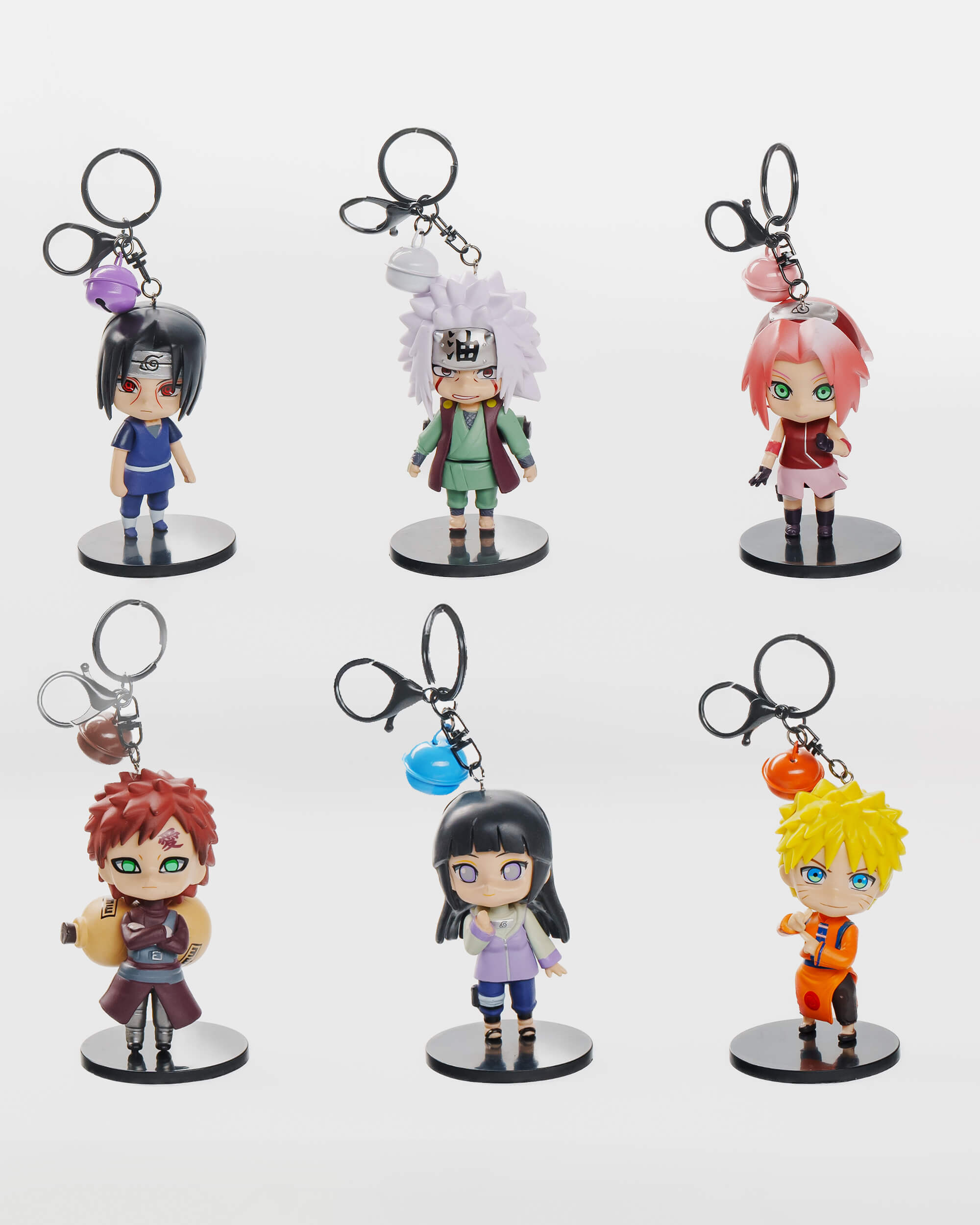 Naruto Classic Keychain Set (6 pcs) – Leaf Village Legends