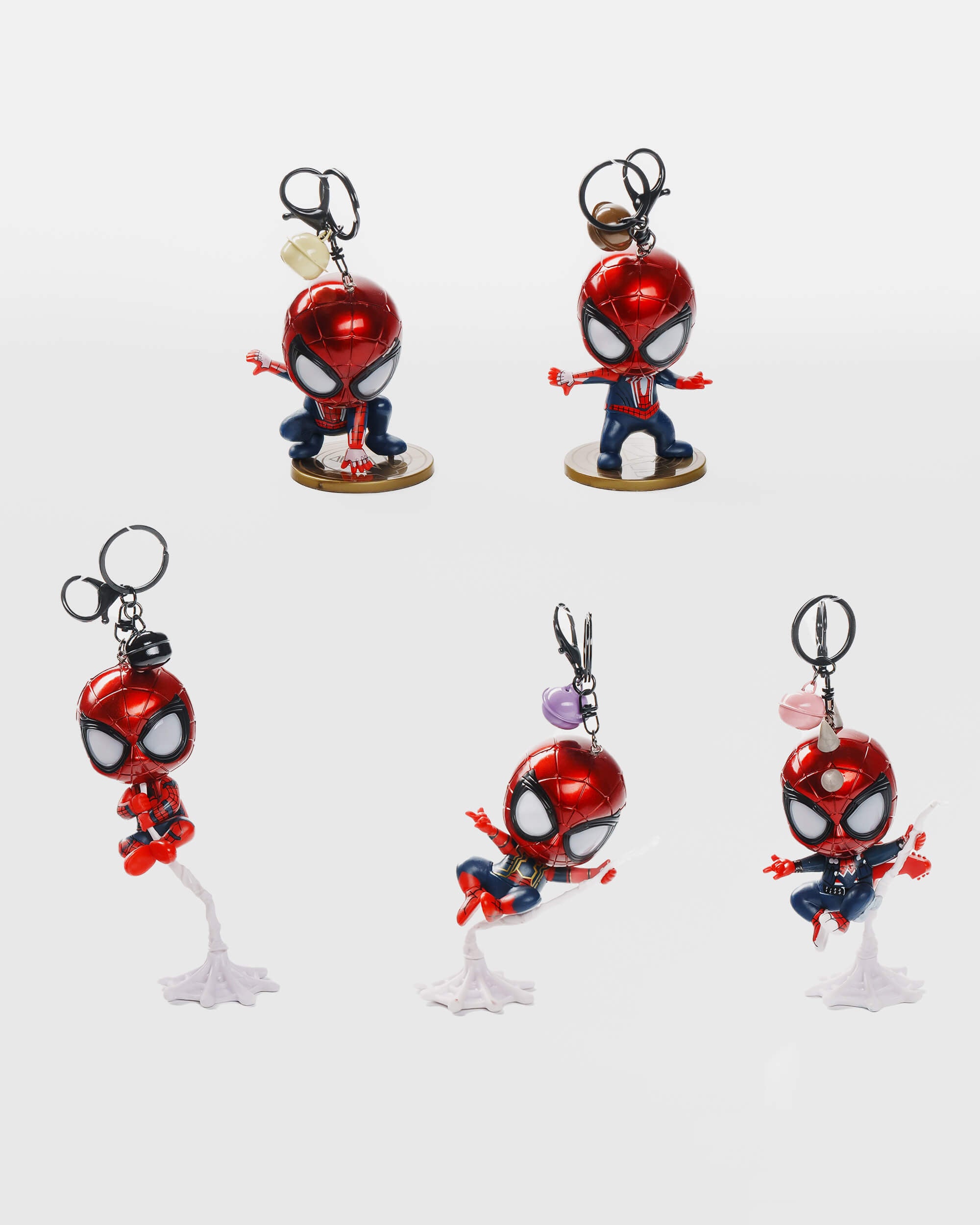 Spider-Man Hero Series Keychain Set (5 pcs)