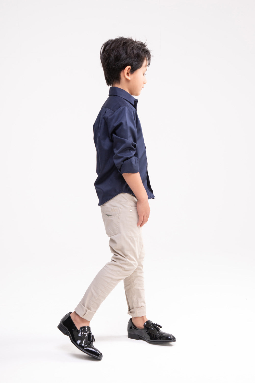 Long Sleeve Shirt with Pocket (Dark Navy)