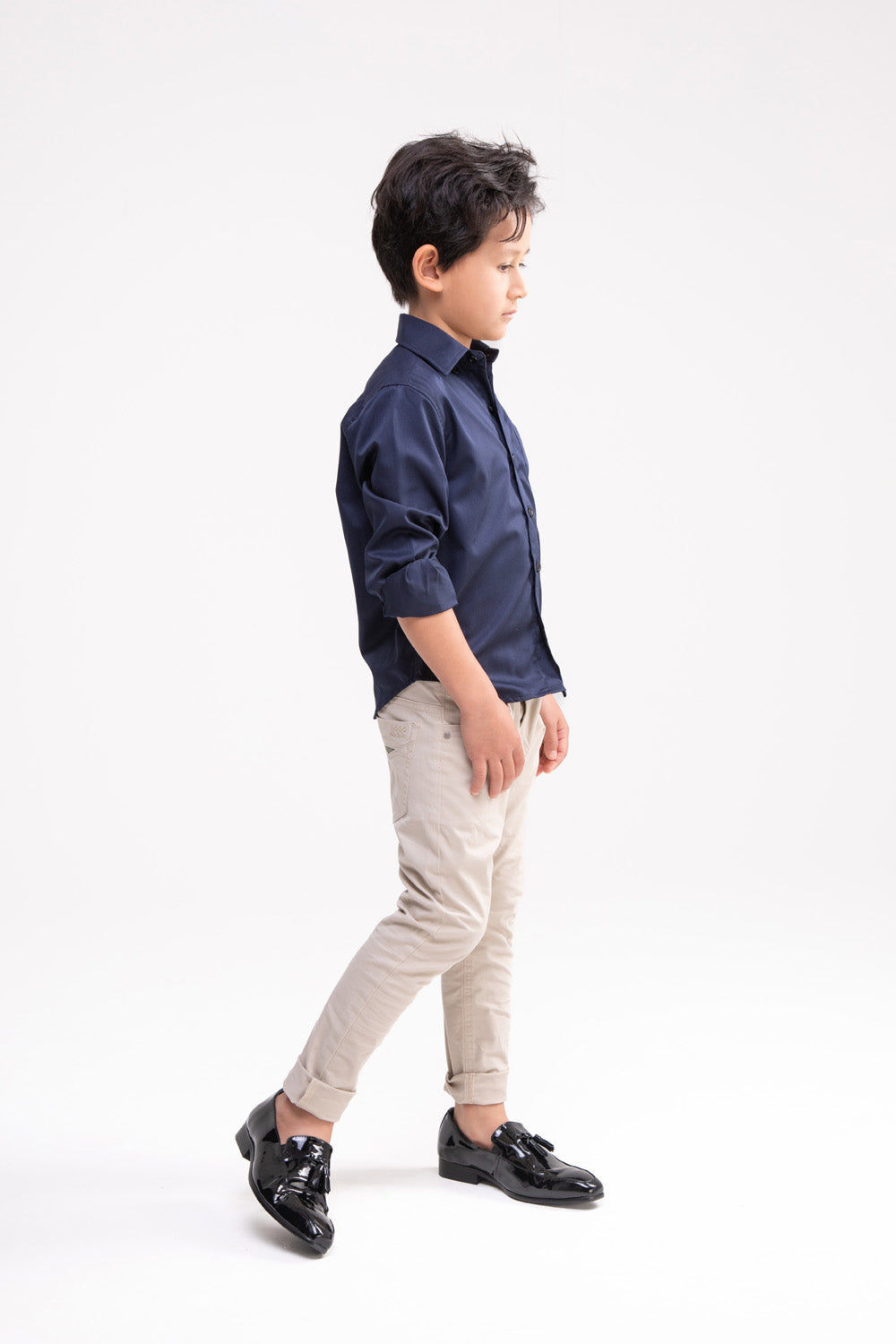 Long Sleeve Shirt with Pocket (Dark Navy)