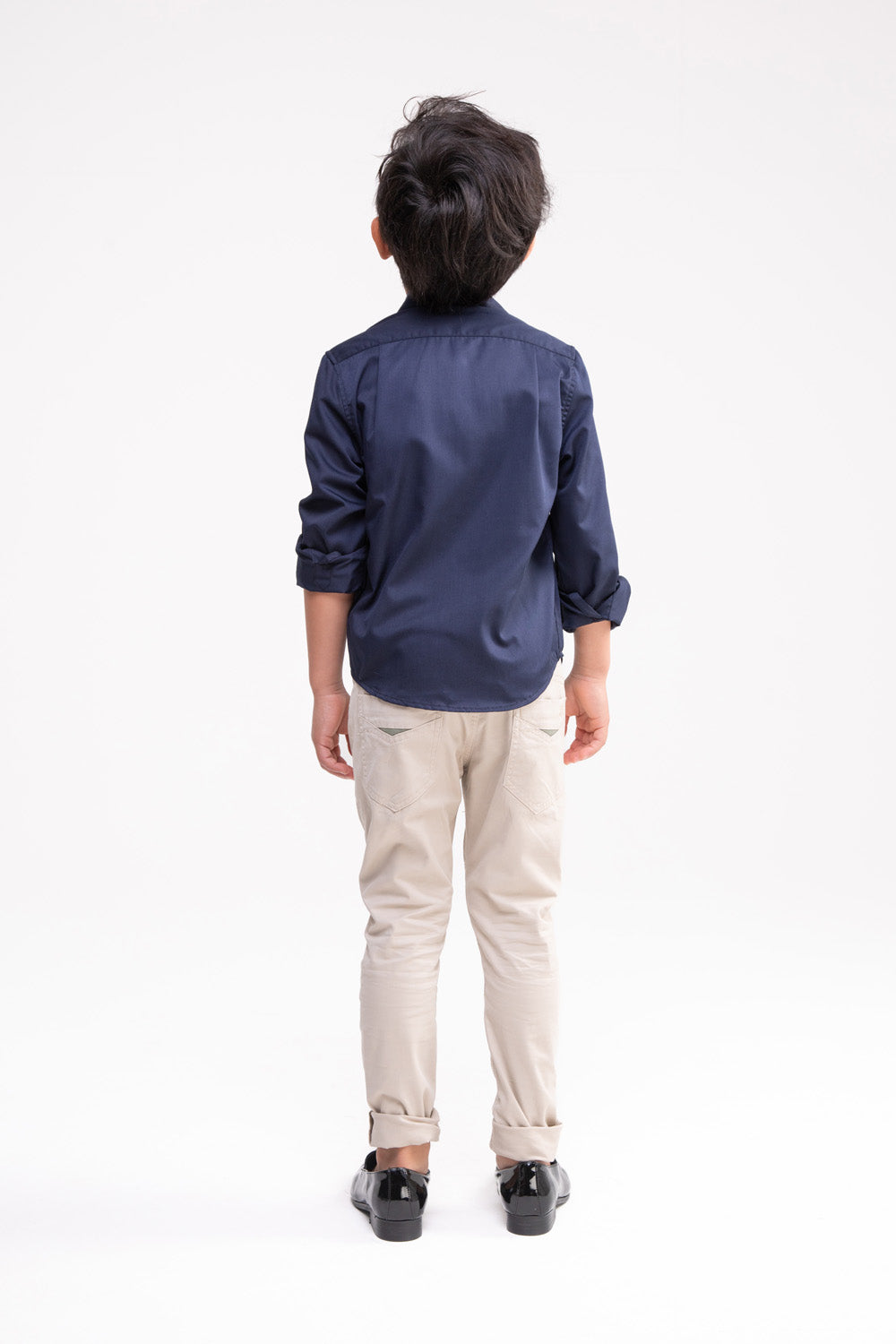 Long Sleeve Shirt with Pocket (Dark Navy)