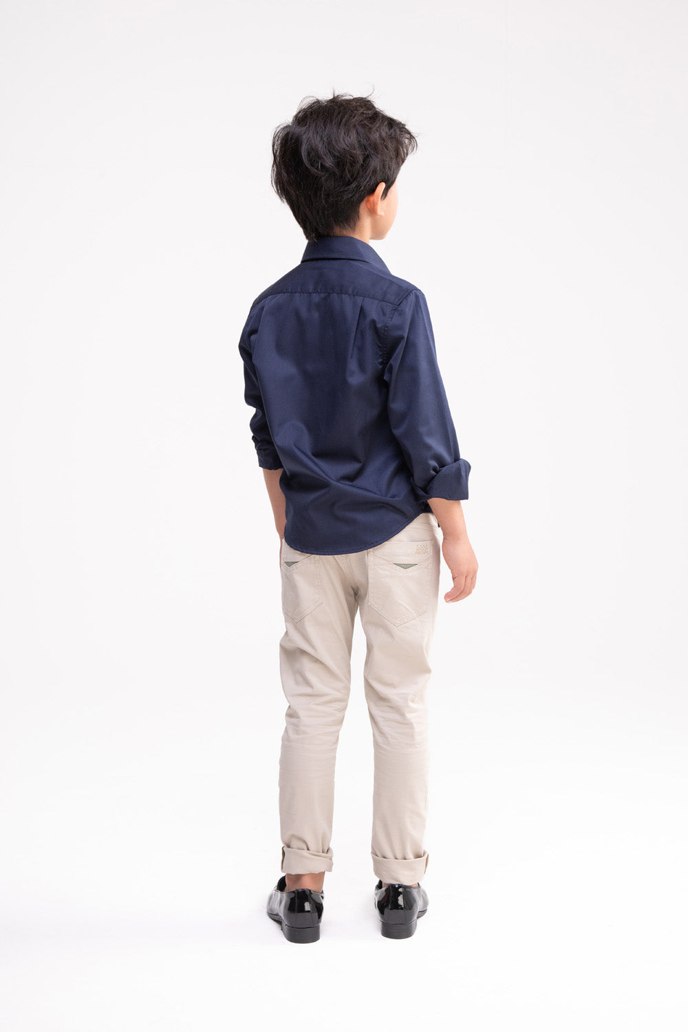 Long Sleeve Shirt with Pocket (Dark Navy)
