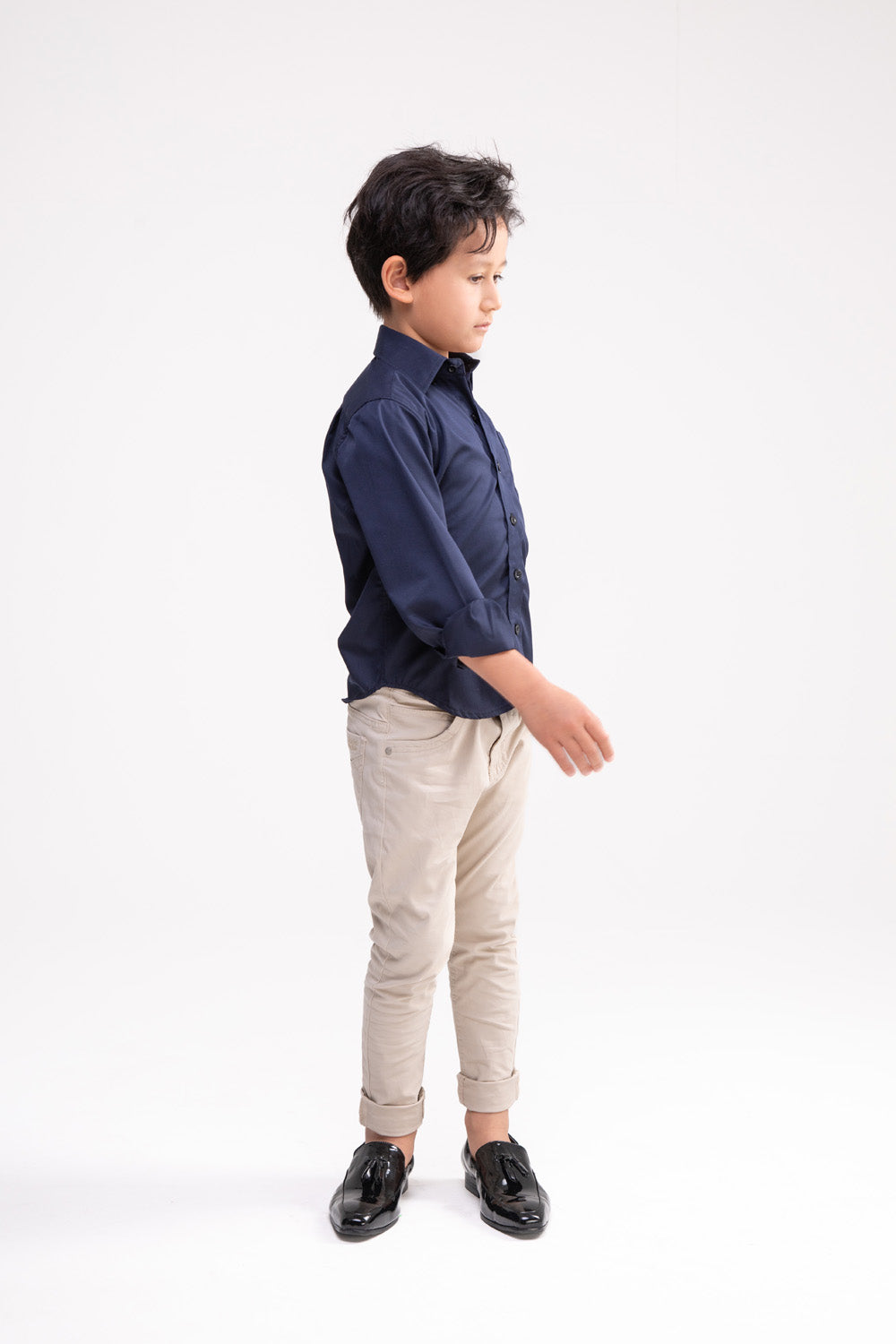 Long Sleeve Shirt with Pocket (Dark Navy)