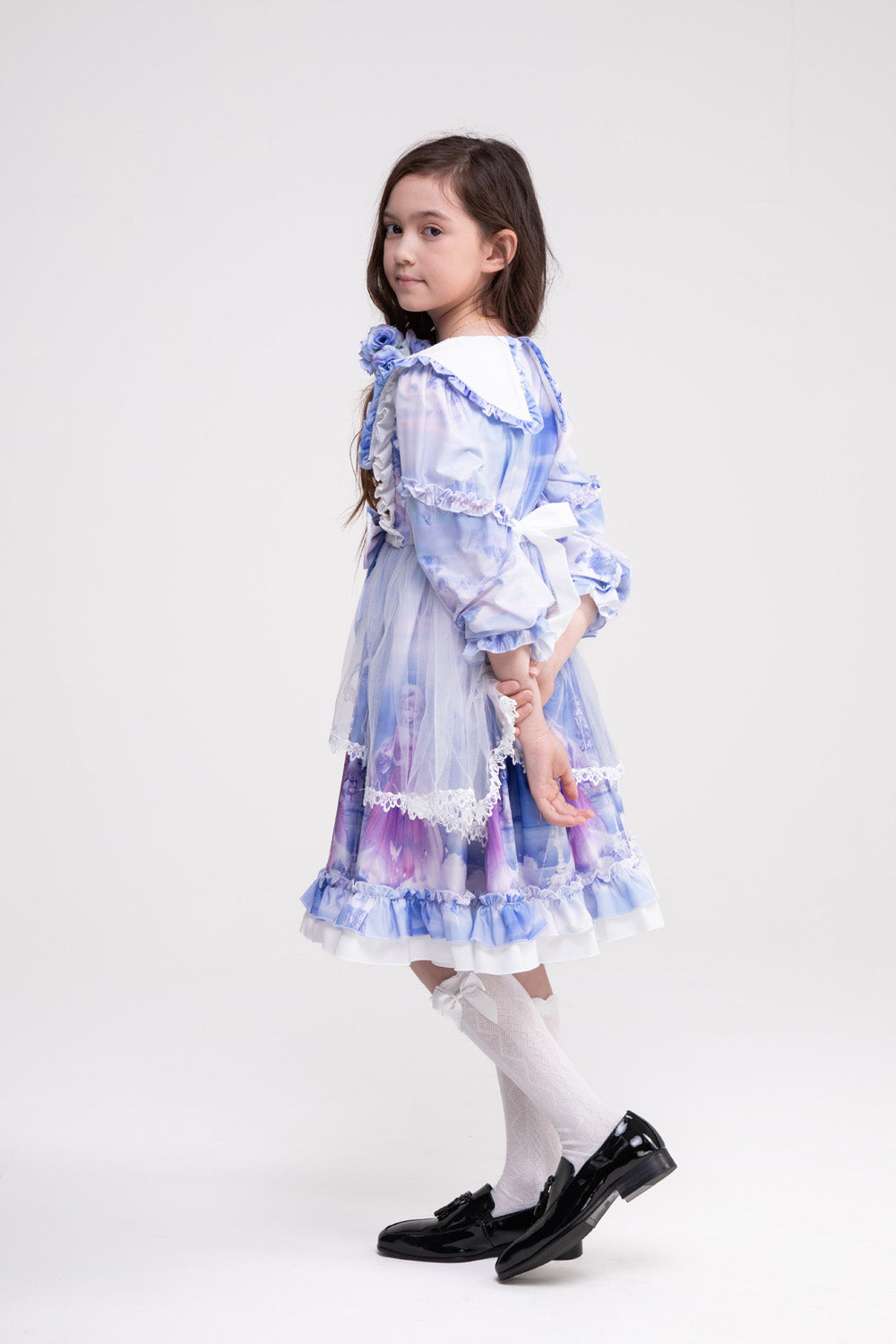 Brianna Printed Ruffled Dress